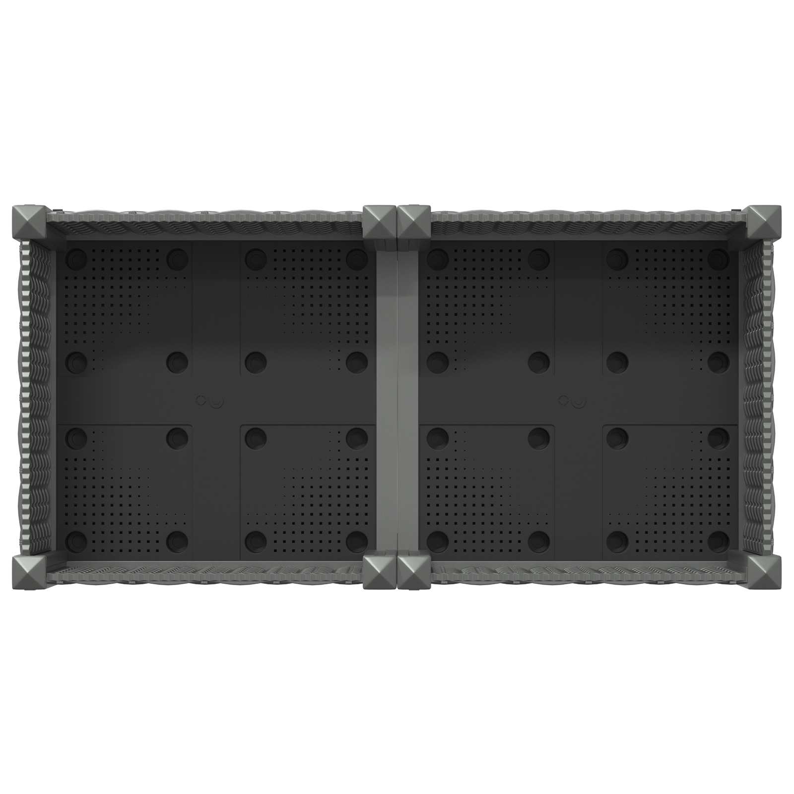 Sodo puodynė su ratukais Šviesiai pilka 80 x 40 x 33 cm PP Sodo puodynė su ratukais Šviesiai pilka 80 x 40 x 33 cm PP - Image 6