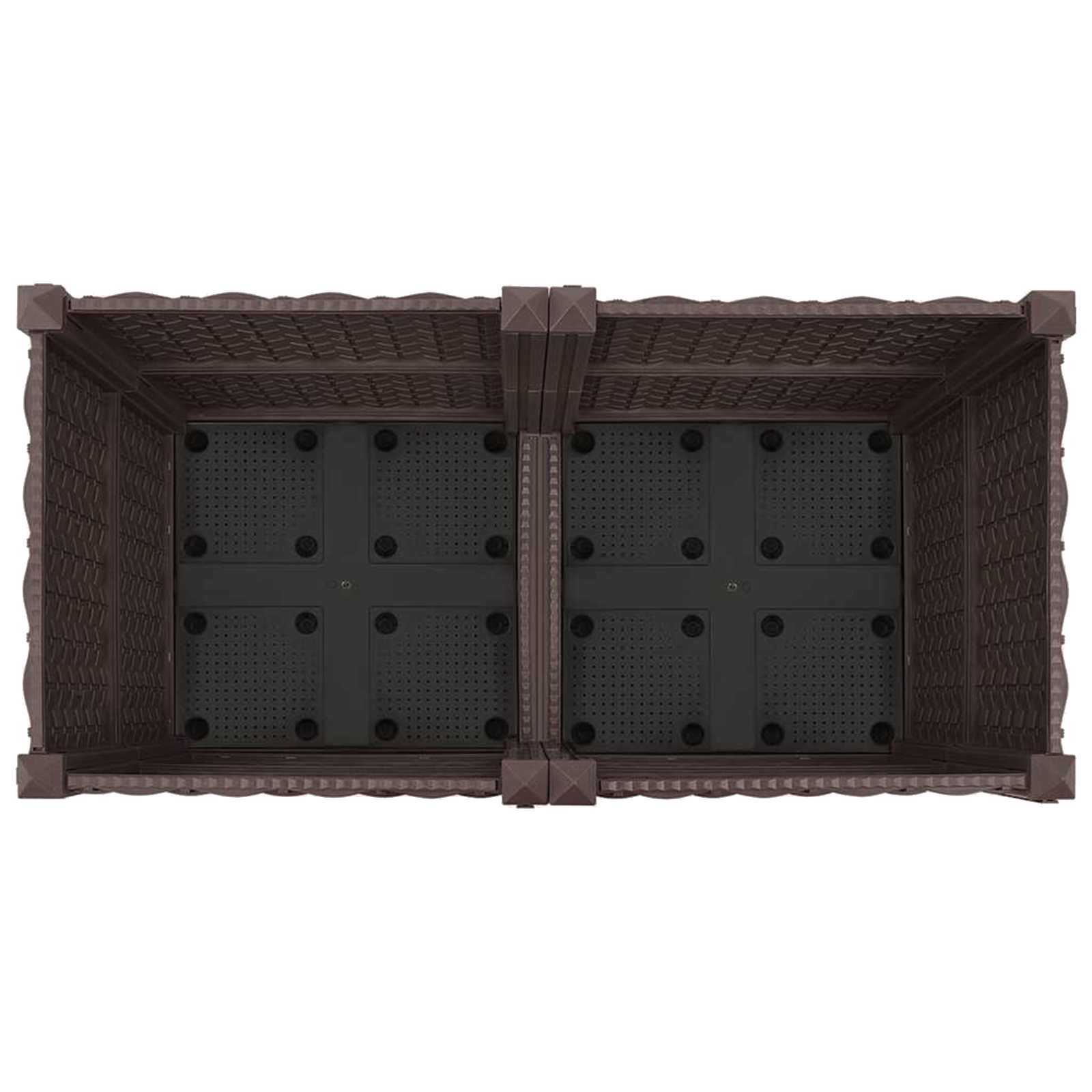 Sodo puodynė su ratukais Ruda 80 x 40 x 44 cm PP Sodo puodynė su ratukais Ruda 80 x 40 x 44 cm PP - Image 6