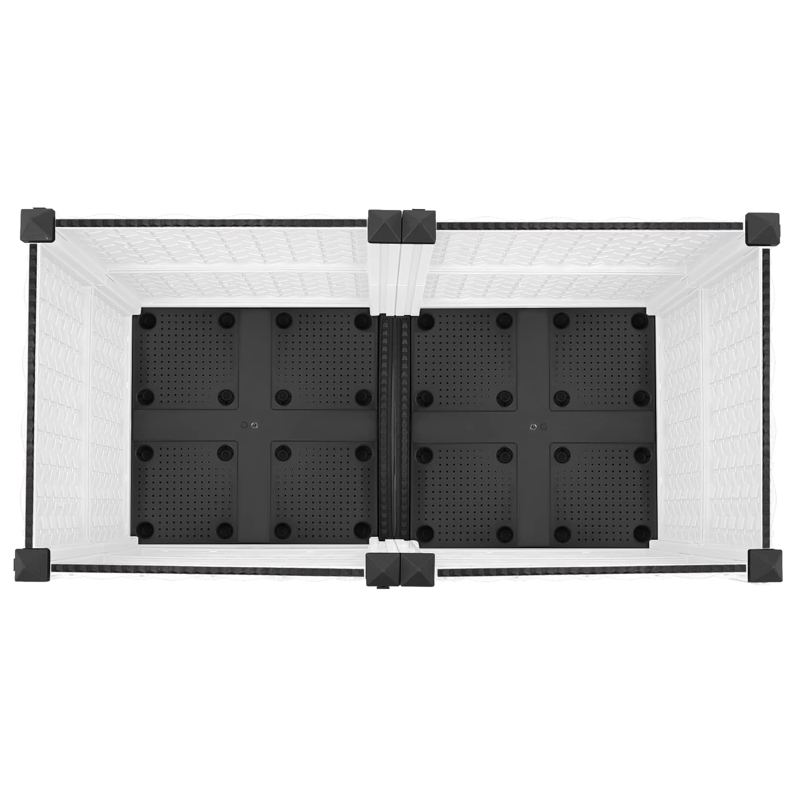 Sodo puodynė su ratukais Balta 80 x 40 x 48 cm PP Sodo puodynė su ratukais Balta 80 x 40 x 48 cm PP - Image 6