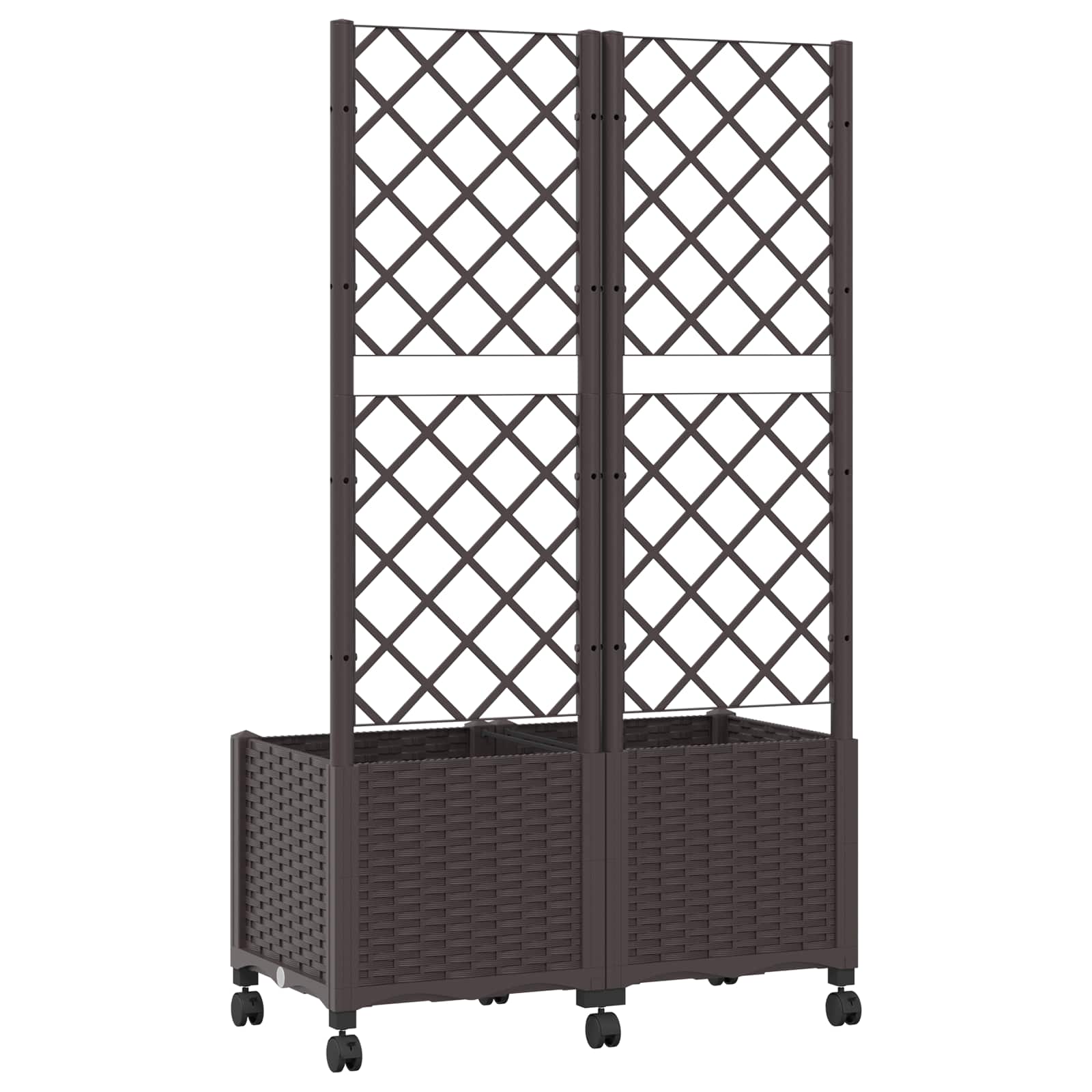 Sodo vazonas su treliu ir ratais Ruda 80 x 40 x 146 cm PP Sodo vazonas su treliu ir ratais Ruda 80 x 40 x 146 cm PP - Image 6