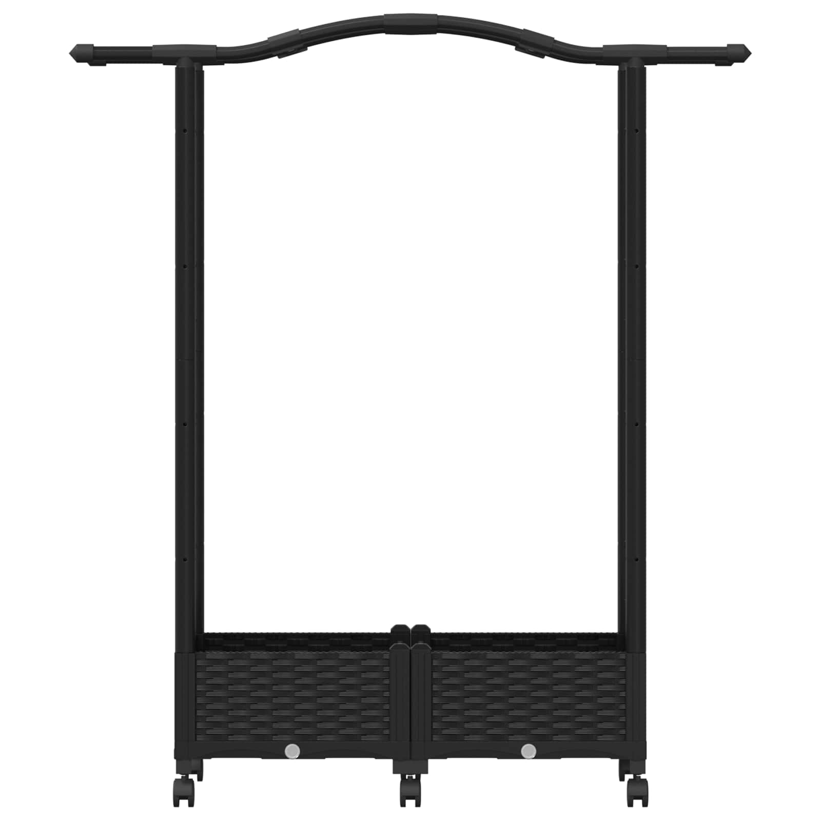 Pakeltas lovas su trelėmis ir stogu Juoda 124 x 40 x 129 cm PP Pakeltas lovas su trelėmis ir stogu Juoda 124 x 40 x 129 cm PP - Image 5