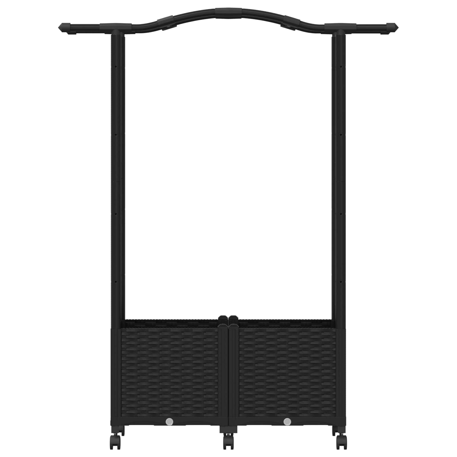 Pakeltas lovas su trelėmis ir stogu Juoda 125 x 40 x 144 cm PP Pakeltas lovas su trelėmis ir stogu Juoda 125 x 40 x 144 cm PP - Image 5