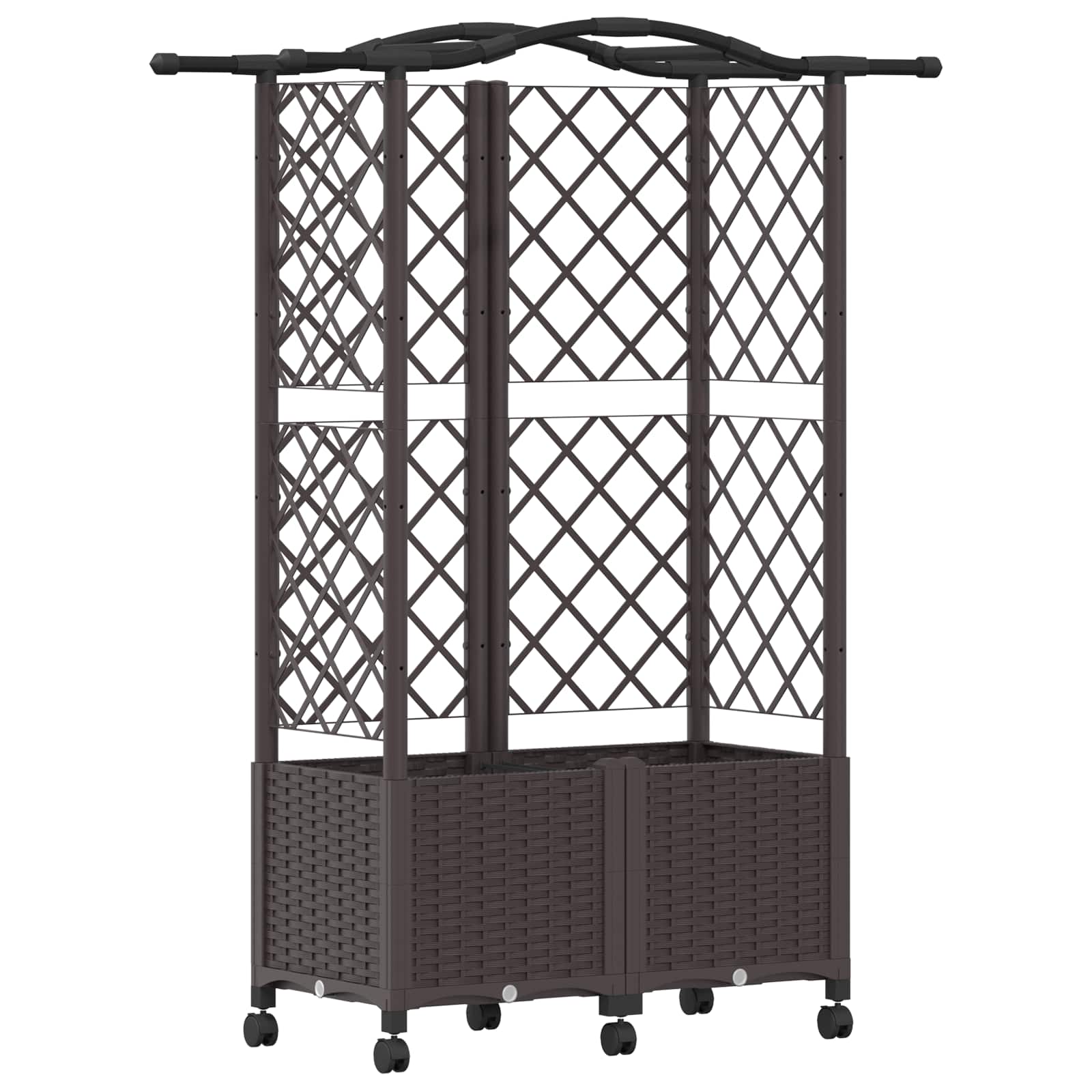 Pakeltas lovas su trelėmis ir stogu Ruda 122 x 40 x 144 cm PP Pakeltas lovas su trelėmis ir stogu Ruda 122 x 40 x 144 cm PP - Image 3