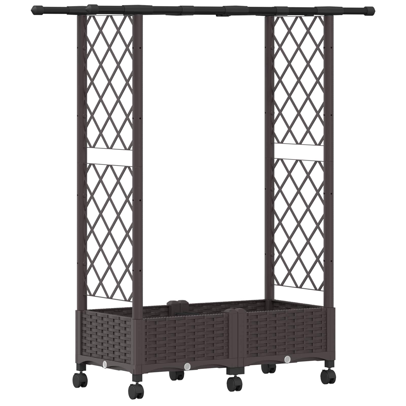 Pakeltas lovas su trelėmis ir stogu Ruda 122,5 x 40 x 127 cm PP Pakeltas lovas su trelėmis ir stogu Ruda 122,5 x 40 x 127 cm PP - Image 3