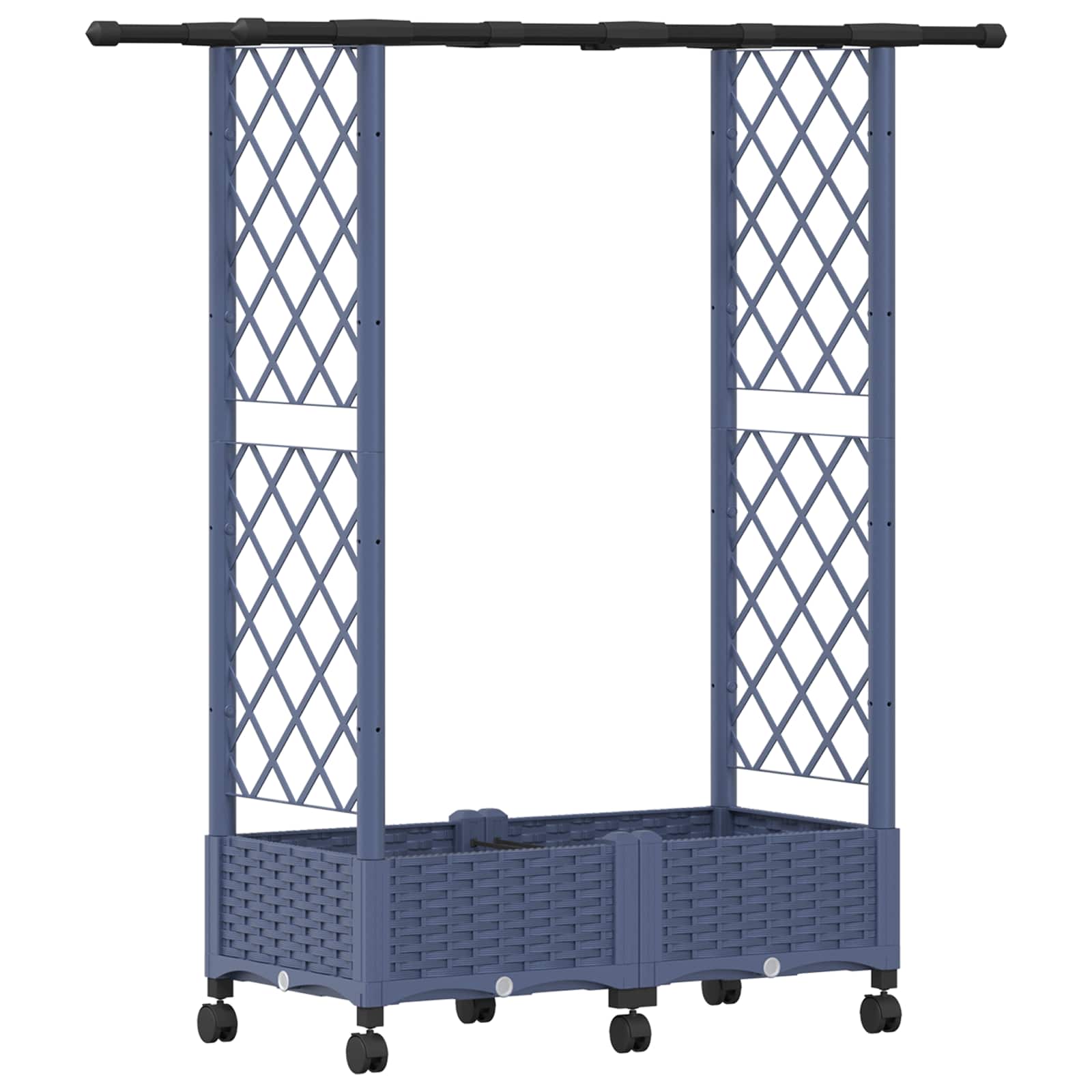 Pakeltas lovas su trelėmis ir stogu Pilka 122,5 x 40 x 127 cm Pakeltas lovas su trelėmis ir stogu Pilka 122,5 x 40 x 127 cm - Image 3