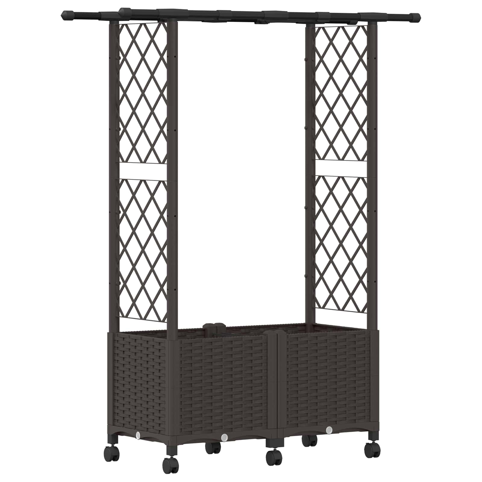 Pakeltas lovas su trelėmis ir stogu Ruda 124,5 x 40 x 142 cm PP Pakeltas lovas su trelėmis ir stogu Ruda 124,5 x 40 x 142 cm PP - Image 3