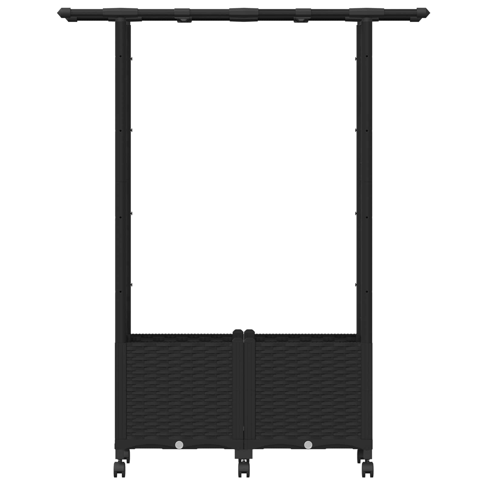 Pakeltas lovas su trelėmis ir stogu Juoda 124,5 x 40 x 142 cm Pakeltas lovas su trelėmis ir stogu Juoda 124,5 x 40 x 142 cm - Image 5