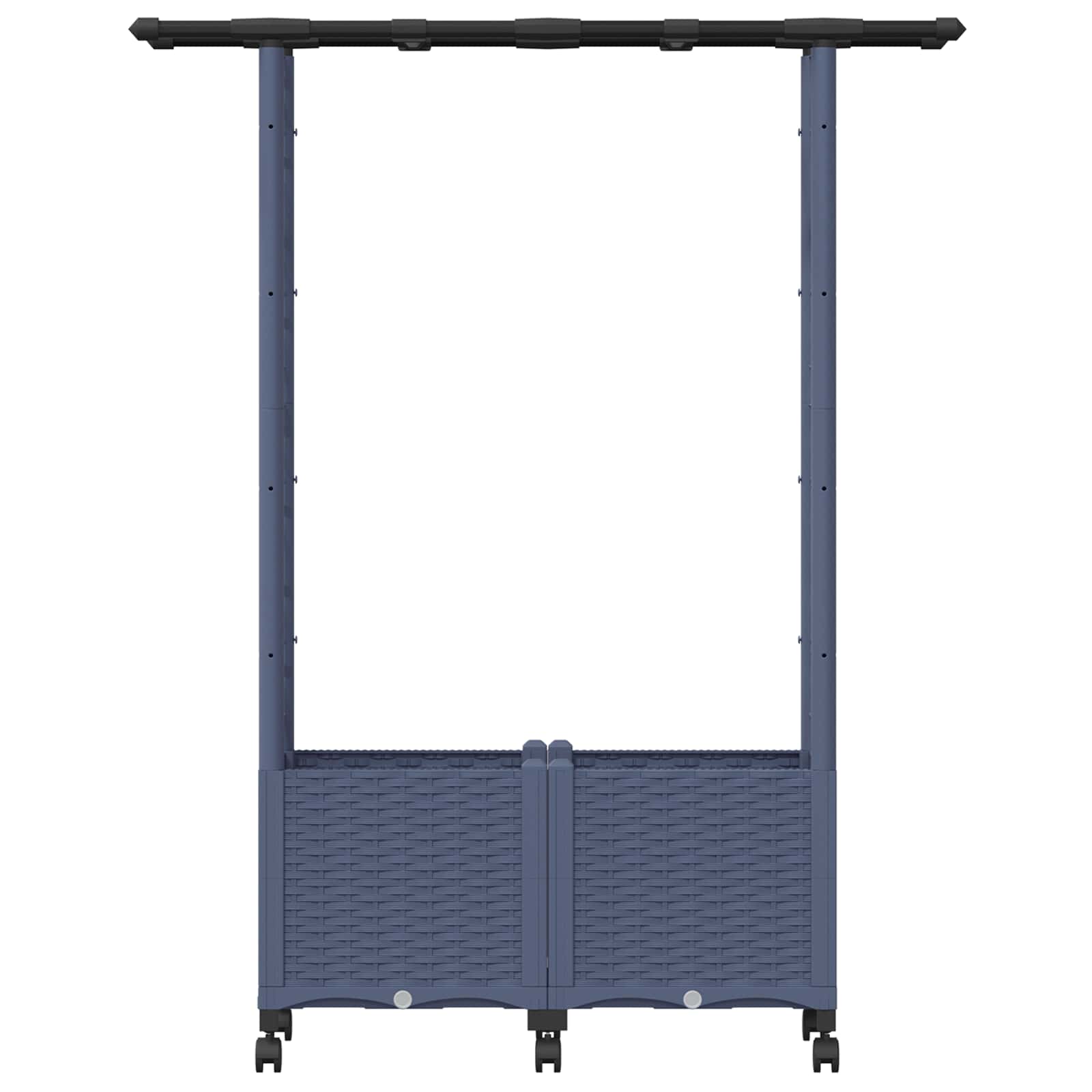 Pakeltas lovas su trelėmis ir stogu Pilka 124,5 x 40 x 142 cm Pakeltas lovas su trelėmis ir stogu Pilka 124,5 x 40 x 142 cm - Image 5