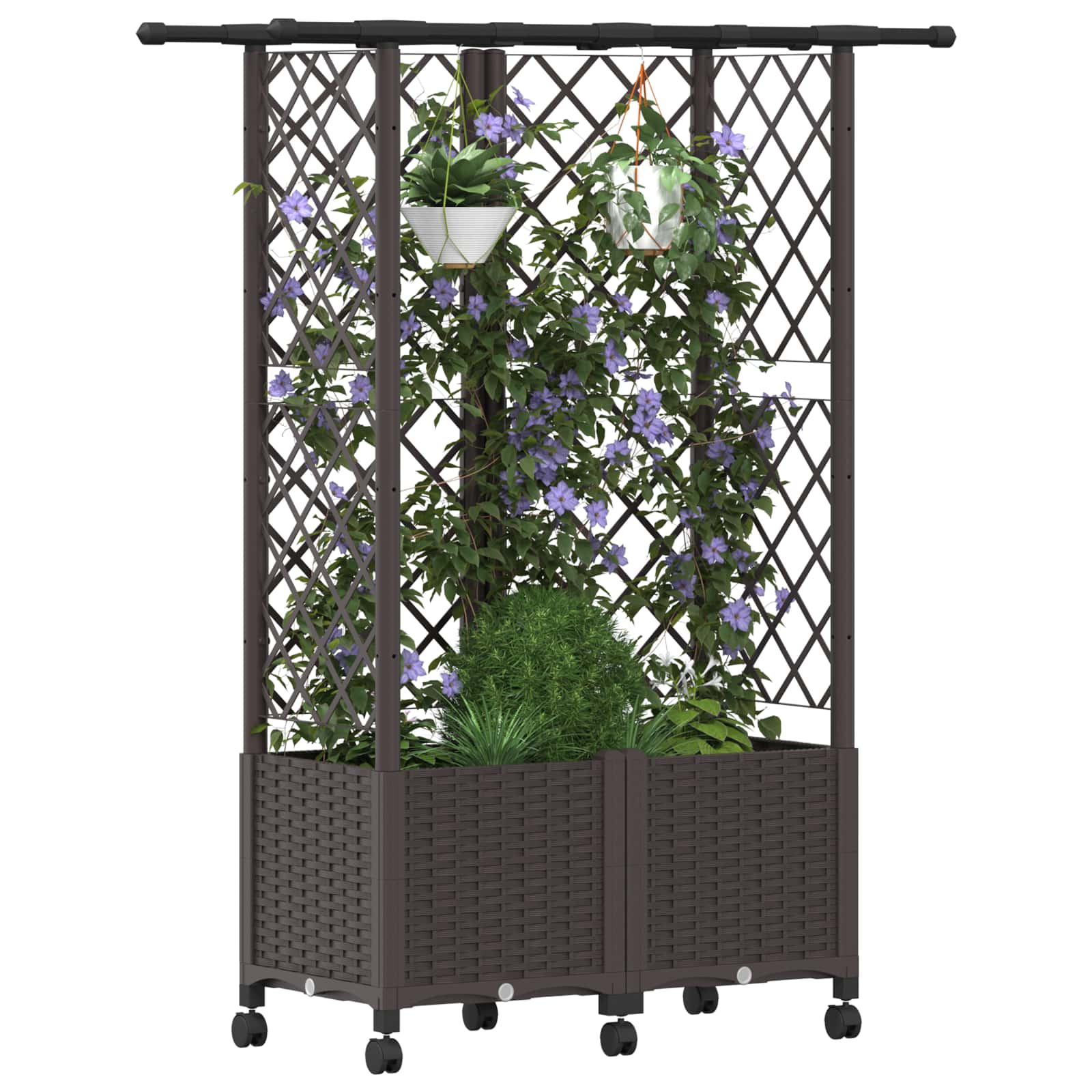 Pakeltas lovas su trelėmis ir stogu Ruda 124 x 40 x 142 cm PP Pakeltas lovas su trelėmis ir stogu Ruda 124 x 40 x 142 cm PP - Image 4