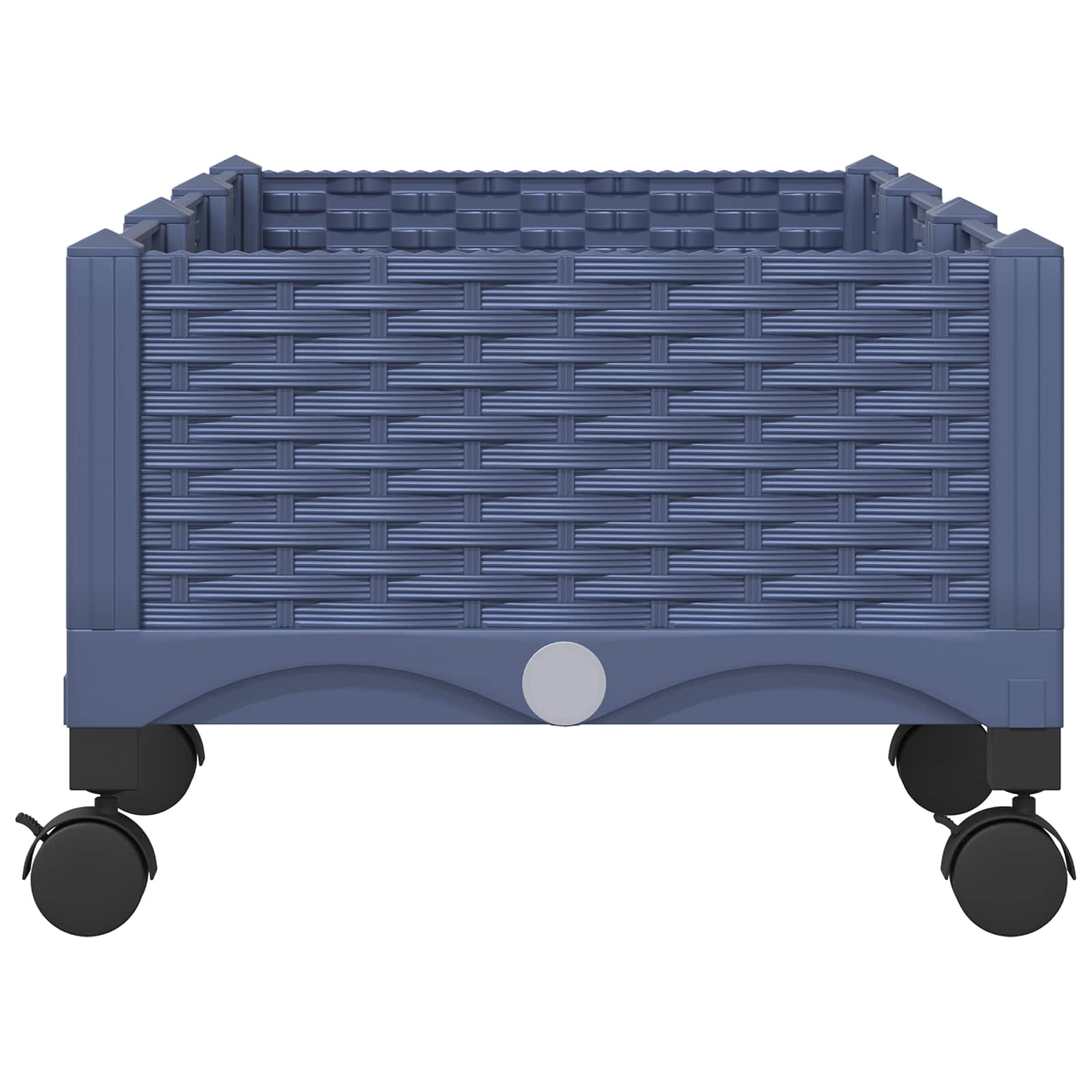 Sodo puodynė su ratukais Mėlyna Pilka 120 x 40 x 33 cm PP Sodo puodynė su ratukais Mėlyna Pilka 120 x 40 x 33 cm PP - Image 5