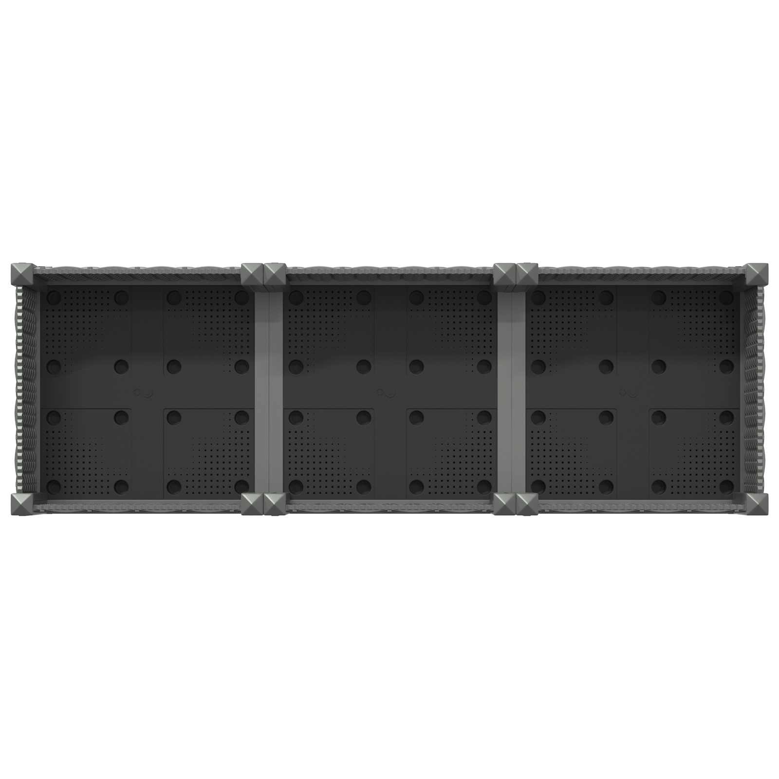 Sodo puodynė su ratukais Šviesiai pilka 120 x 40 x 33 cm PP Sodo puodynė su ratukais Šviesiai pilka 120 x 40 x 33 cm PP - Image 6