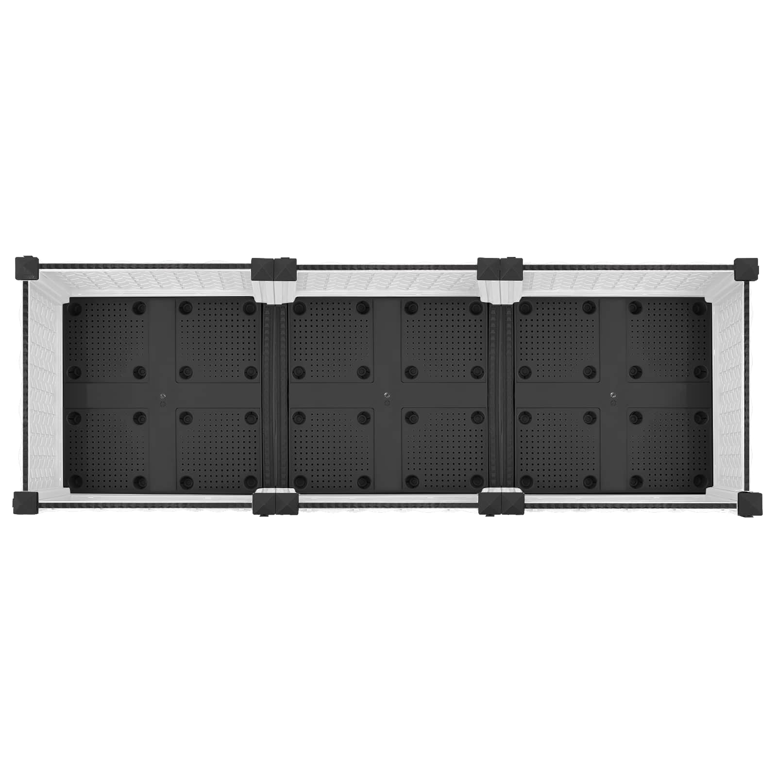 Sodo puodynė su ratukais Balta 120 x 40 x 33 cm PP Sodo puodynė su ratukais Balta 120 x 40 x 33 cm PP - Image 6