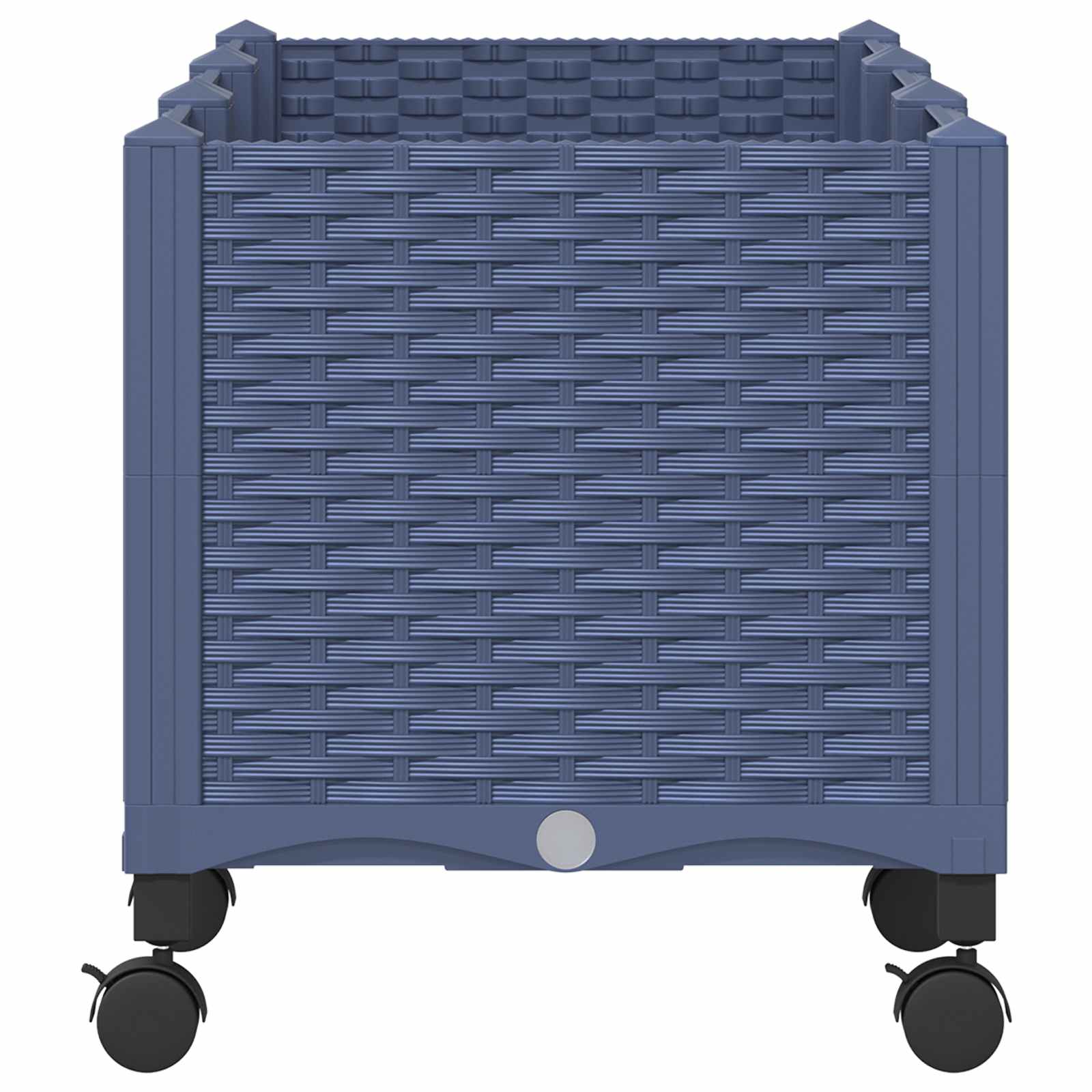 Sodo puodynė su ratukais Mėlyna Pilka 120 x 40 x 48 cm PP Sodo puodynė su ratukais Mėlyna Pilka 120 x 40 x 48 cm PP - Image 5