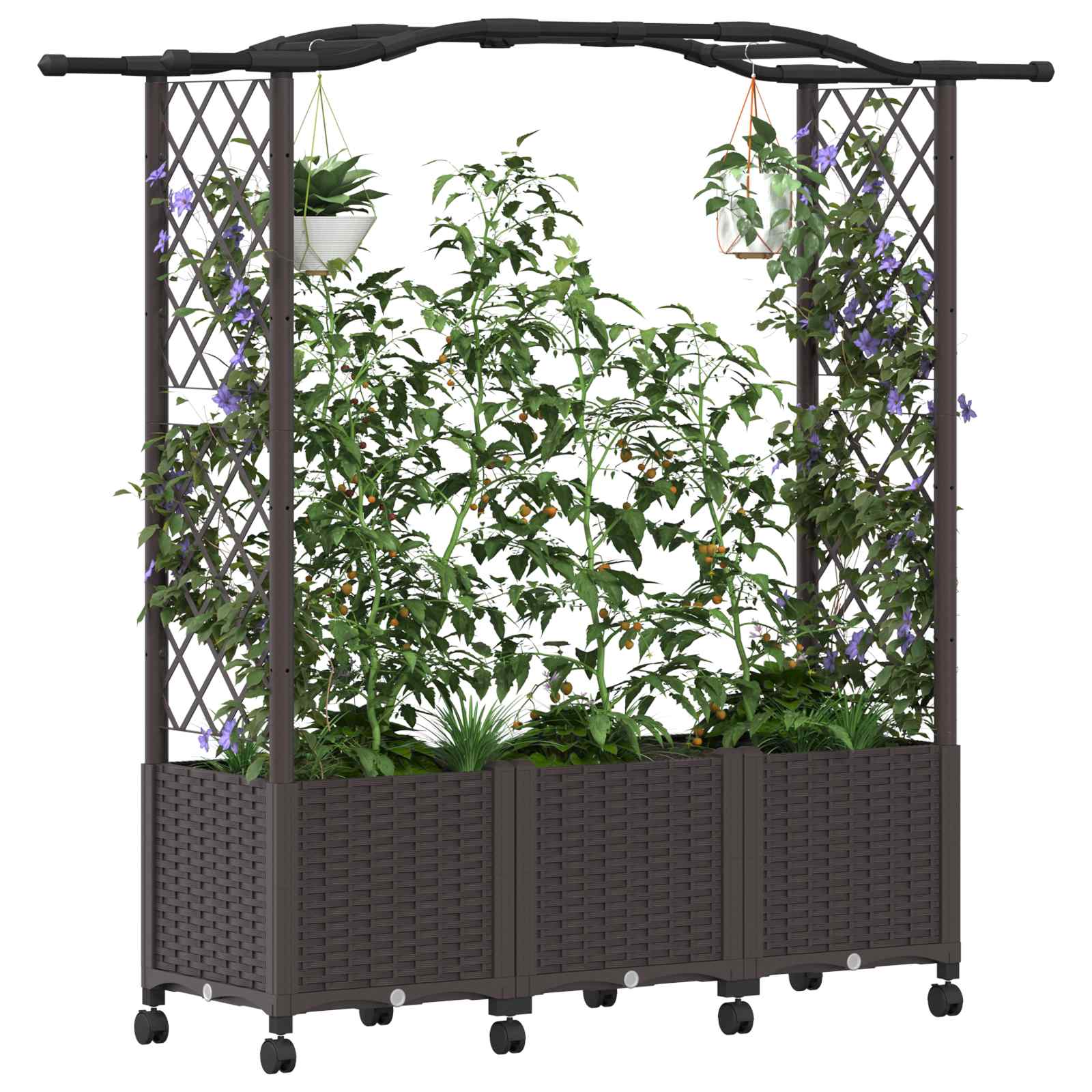 Pakeltas lovas su trelėmis ir stogu Ruda 164 x 40 x 144 cm PP Pakeltas lovas su trelėmis ir stogu Ruda 164 x 40 x 144 cm PP - Image 4