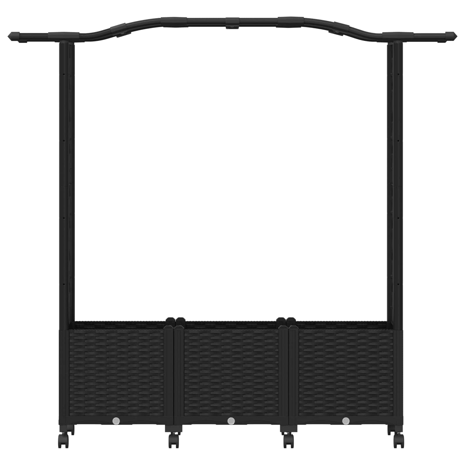 Pakeltas lovas su trelėmis ir stogu Juoda 164 x 40 x 144 cm PP Pakeltas lovas su trelėmis ir stogu Juoda 164 x 40 x 144 cm PP - Image 5