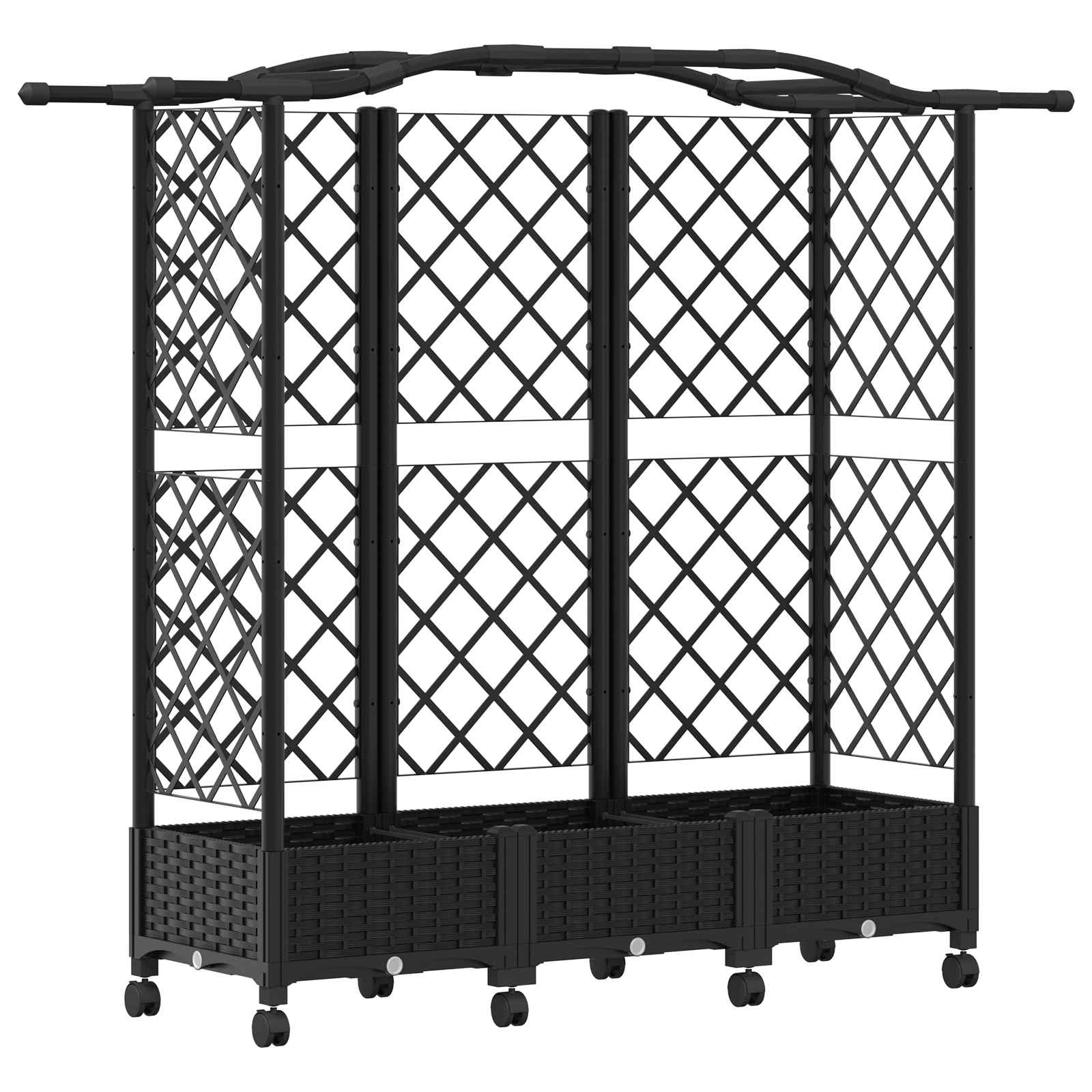 Pakeltas lovas su trelėmis ir stogu Juoda 163 x 40 x 129 cm PP Pakeltas lovas su trelėmis ir stogu Juoda 163 x 40 x 129 cm PP - Image 3