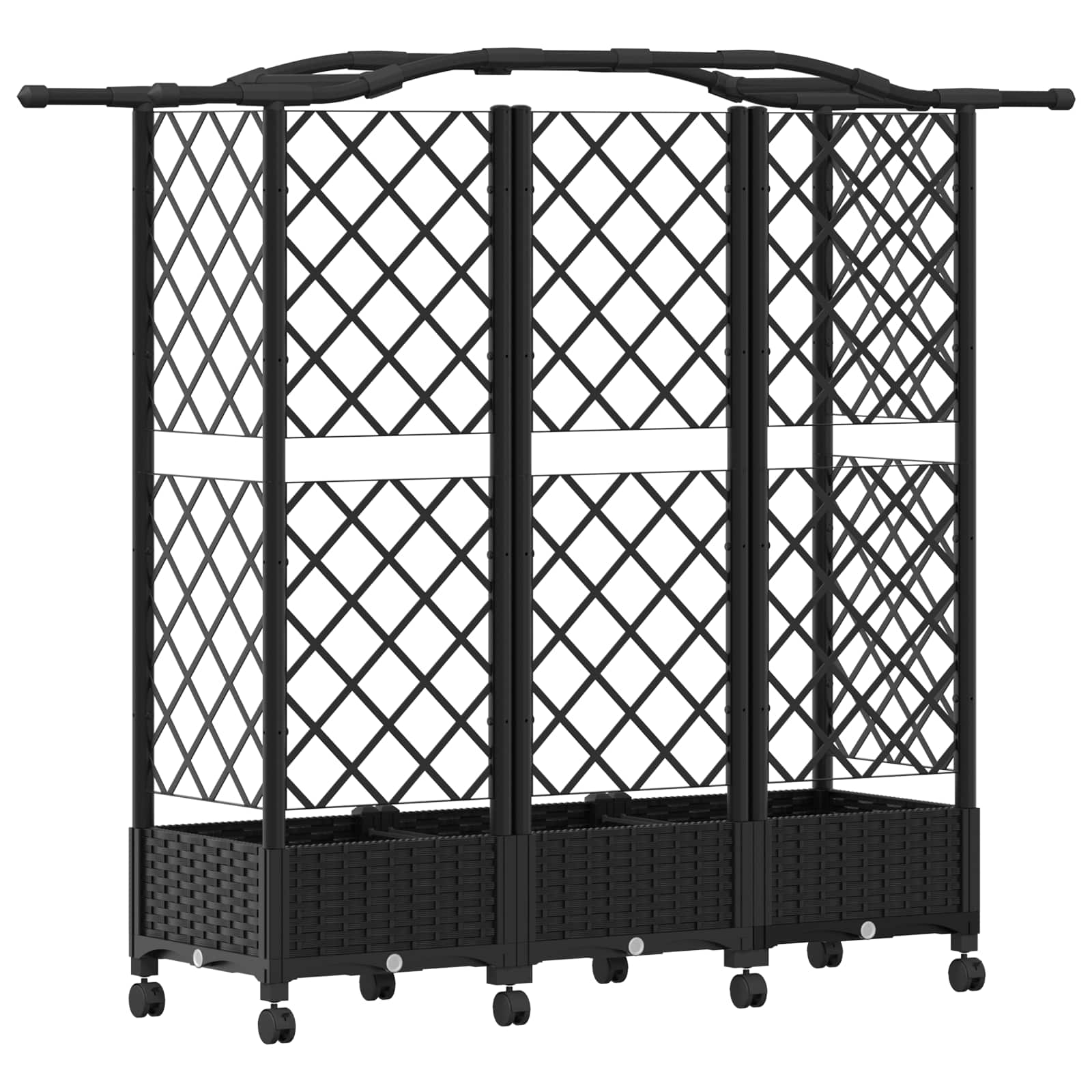 Pakeltas lovas su trelėmis ir stogu Juoda 163 x 40 x 129 cm PP Pakeltas lovas su trelėmis ir stogu Juoda 163 x 40 x 129 cm PP - Image 6