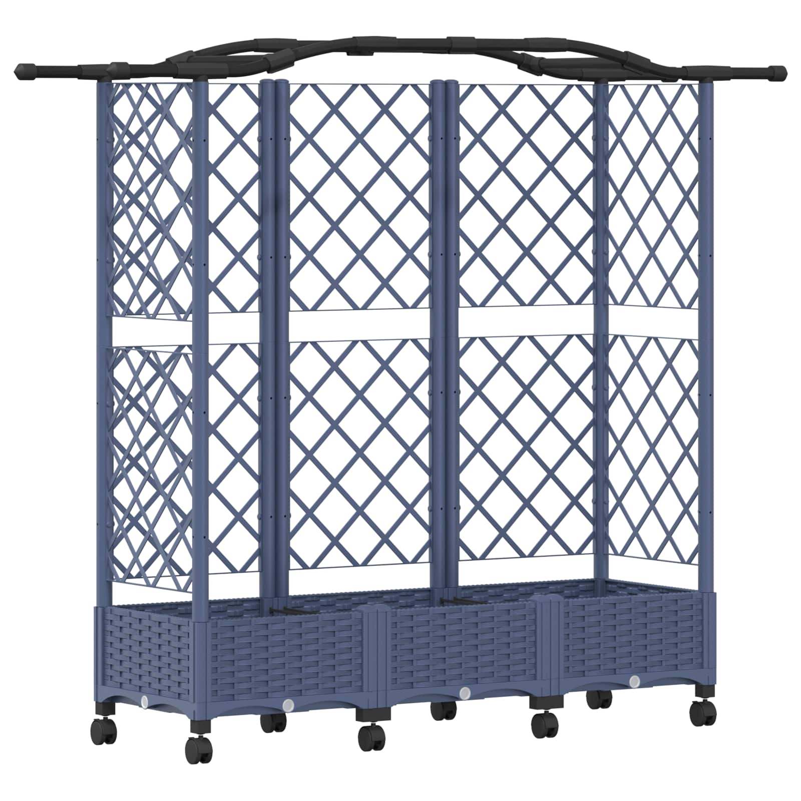 Pakeltas lovas su trelėmis ir stogu Pilka 163 x 40 x 129 cm PP Pakeltas lovas su trelėmis ir stogu Pilka 163 x 40 x 129 cm PP - Image 3
