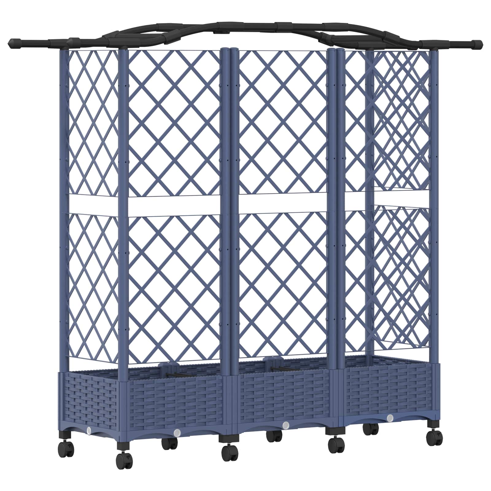 Pakeltas lovas su trelėmis ir stogu Pilka 163 x 40 x 129 cm PP Pakeltas lovas su trelėmis ir stogu Pilka 163 x 40 x 129 cm PP - Image 6