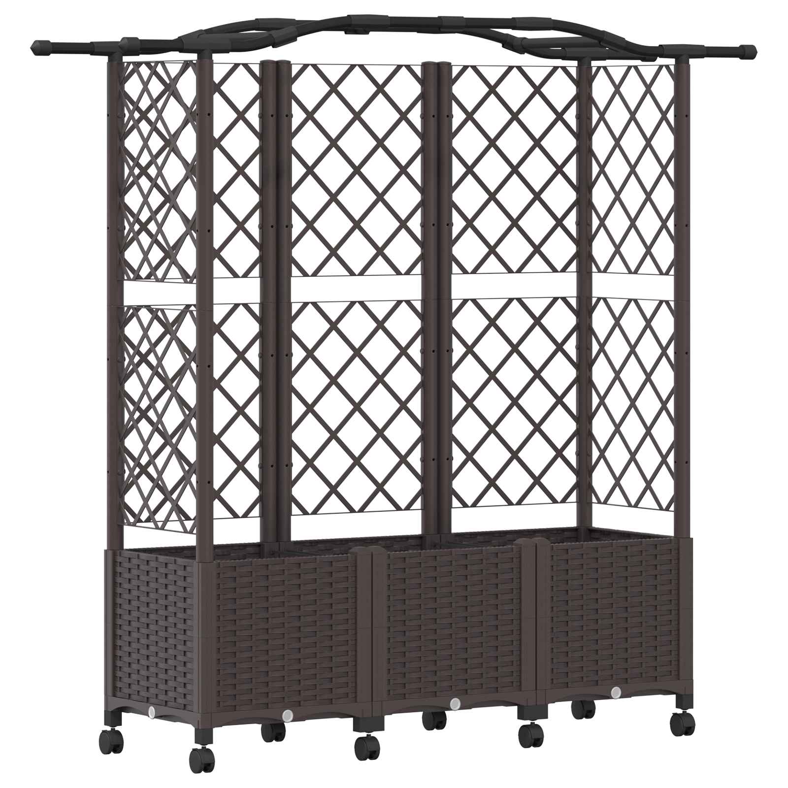 Pakeltas lovas su trelėmis ir stogu Ruda 163 x 40 x 144 cm PP Pakeltas lovas su trelėmis ir stogu Ruda 163 x 40 x 144 cm PP - Image 3