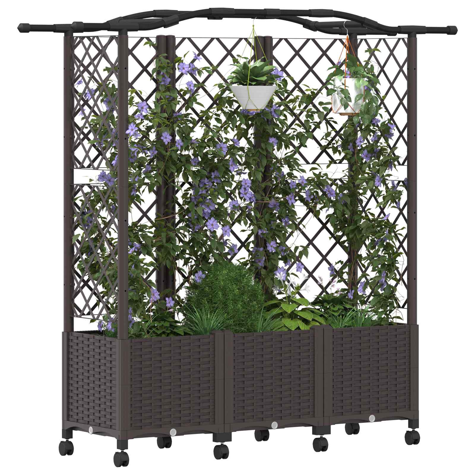 Pakeltas lovas su trelėmis ir stogu Ruda 163 x 40 x 144 cm PP Pakeltas lovas su trelėmis ir stogu Ruda 163 x 40 x 144 cm PP - Image 4