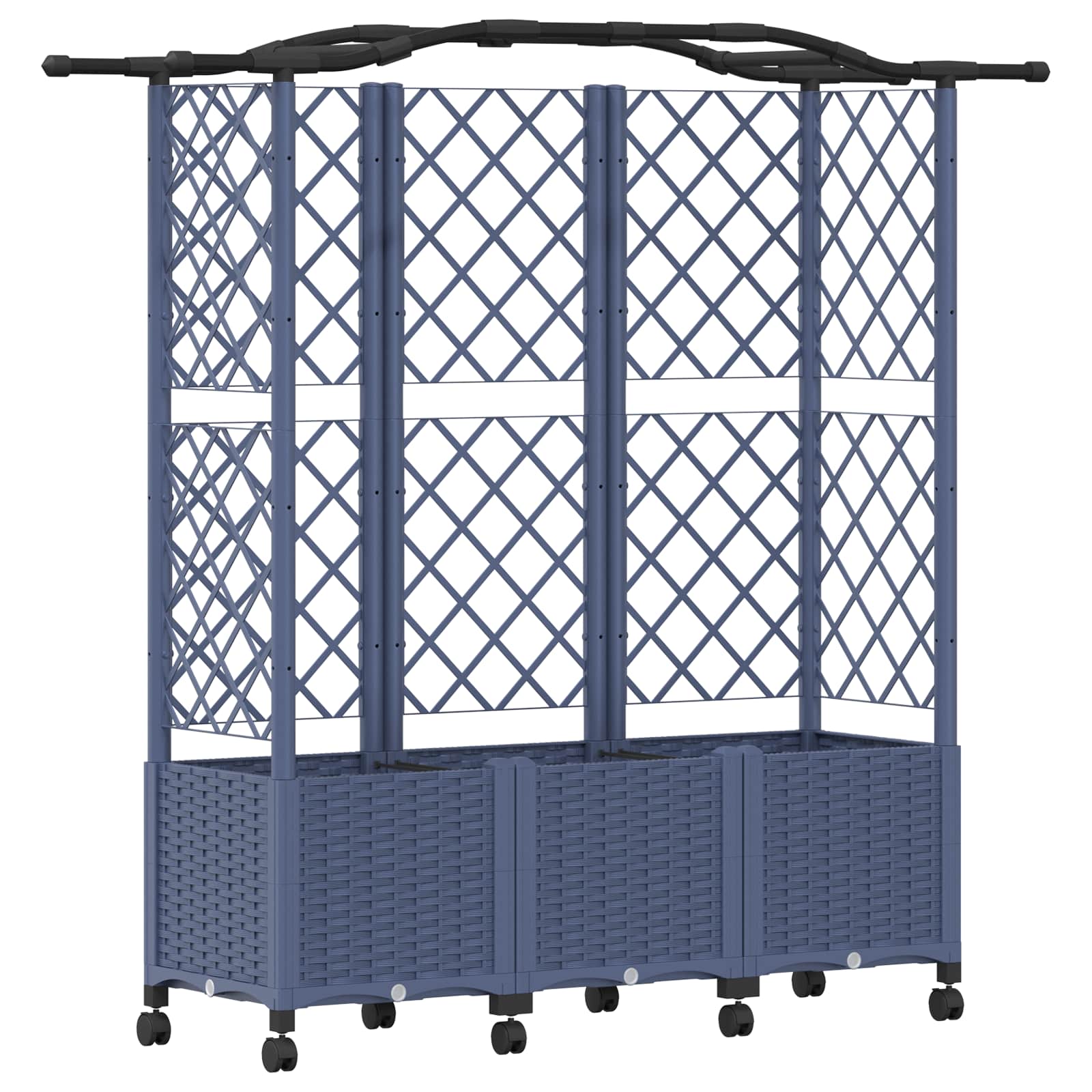 Pakeltas lovas su trelėmis ir stogu Pilka 163 x 40 x 144 cm PP Pakeltas lovas su trelėmis ir stogu Pilka 163 x 40 x 144 cm PP - Image 3