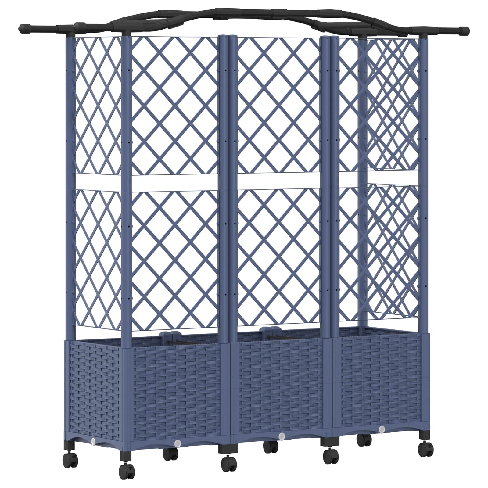 Pakeltas lovas su trelėmis ir stogu Pilka 163 x 40 x 144 cm PP Pakeltas lovas su trelėmis ir stogu Pilka 163 x 40 x 144 cm PP - Image 6