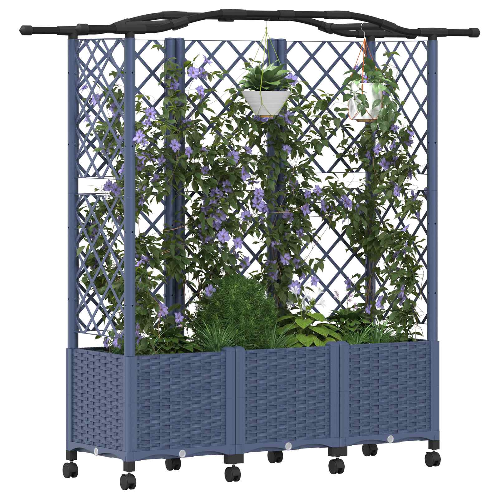Pakeltas lovas su trelėmis ir stogu Pilka 163 x 40 x 144 cm PP Pakeltas lovas su trelėmis ir stogu Pilka 163 x 40 x 144 cm PP - Image 4