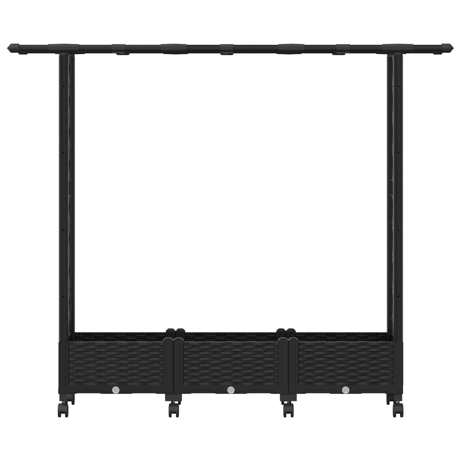 Pakeltas lovas su trelėmis ir stogu Juoda 164 x 40 x 127 cm PP Pakeltas lovas su trelėmis ir stogu Juoda 164 x 40 x 127 cm PP - Image 5