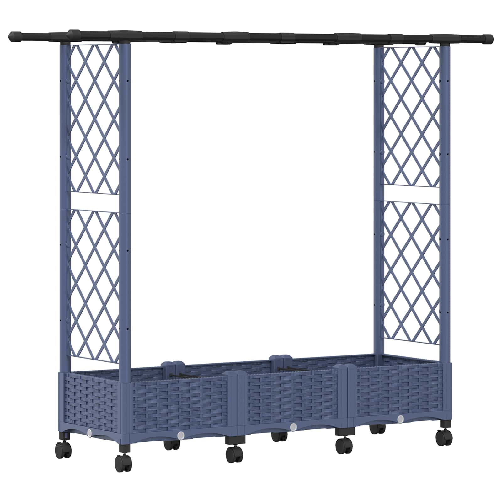 Pakeltas lovas su trelėmis ir stogu Pilka 164 x 40 x 127 cm PP Pakeltas lovas su trelėmis ir stogu Pilka 164 x 40 x 127 cm PP - Image 3