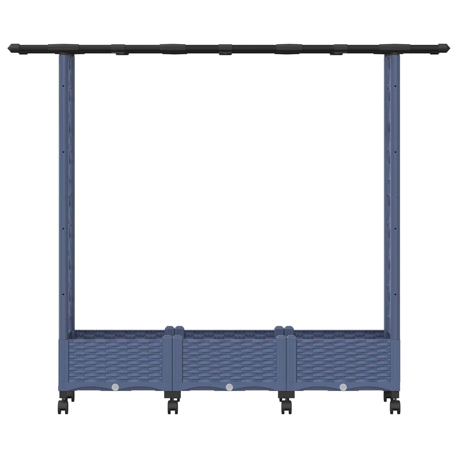 Pakeltas lovas su trelėmis ir stogu Pilka 164 x 40 x 127 cm PP Pakeltas lovas su trelėmis ir stogu Pilka 164 x 40 x 127 cm PP - Image 5