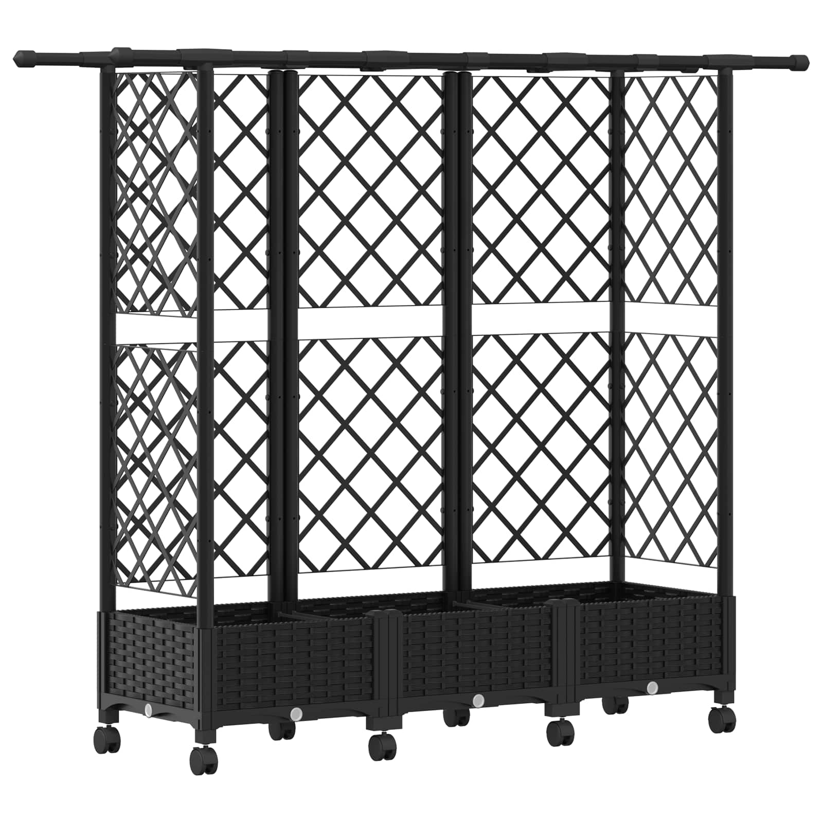 Pakeltas lovas su trelėmis ir stogu Juoda 164 x 40 x 127 cm PP Pakeltas lovas su trelėmis ir stogu Juoda 164 x 40 x 127 cm PP - Image 3