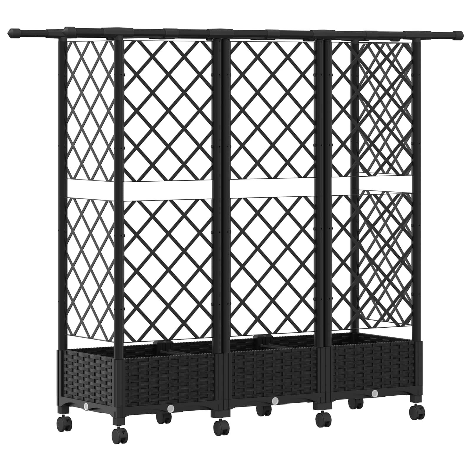 Pakeltas lovas su trelėmis ir stogu Juoda 164 x 40 x 127 cm PP Pakeltas lovas su trelėmis ir stogu Juoda 164 x 40 x 127 cm PP - Image 6
