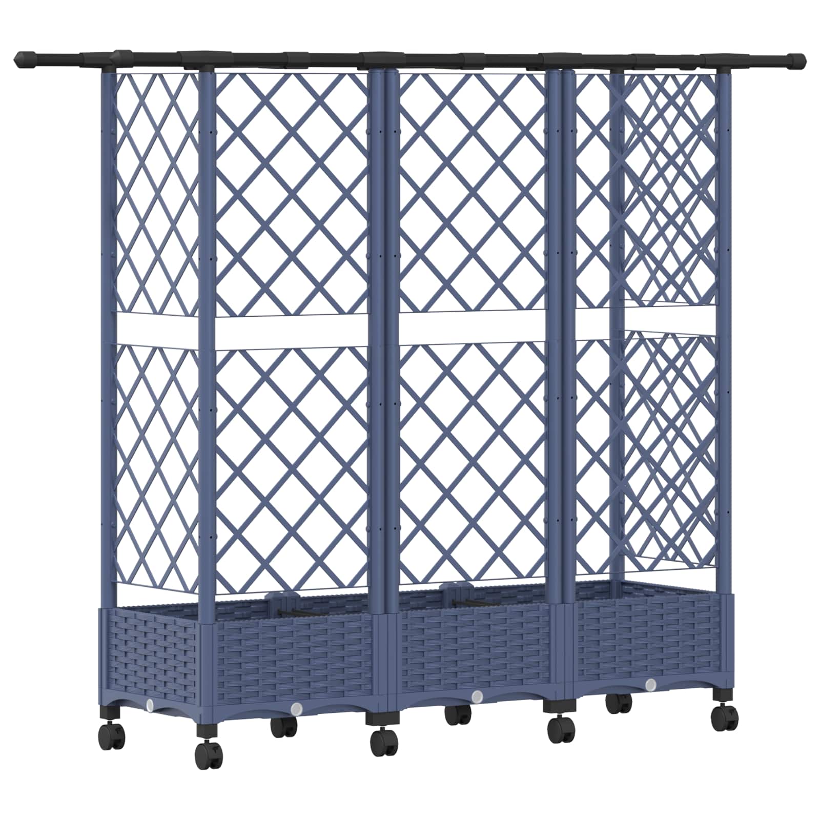 Pakeltas lovas su trelėmis ir stogu Pilka 164 x 40 x 127 cm PP Pakeltas lovas su trelėmis ir stogu Pilka 164 x 40 x 127 cm PP - Image 6
