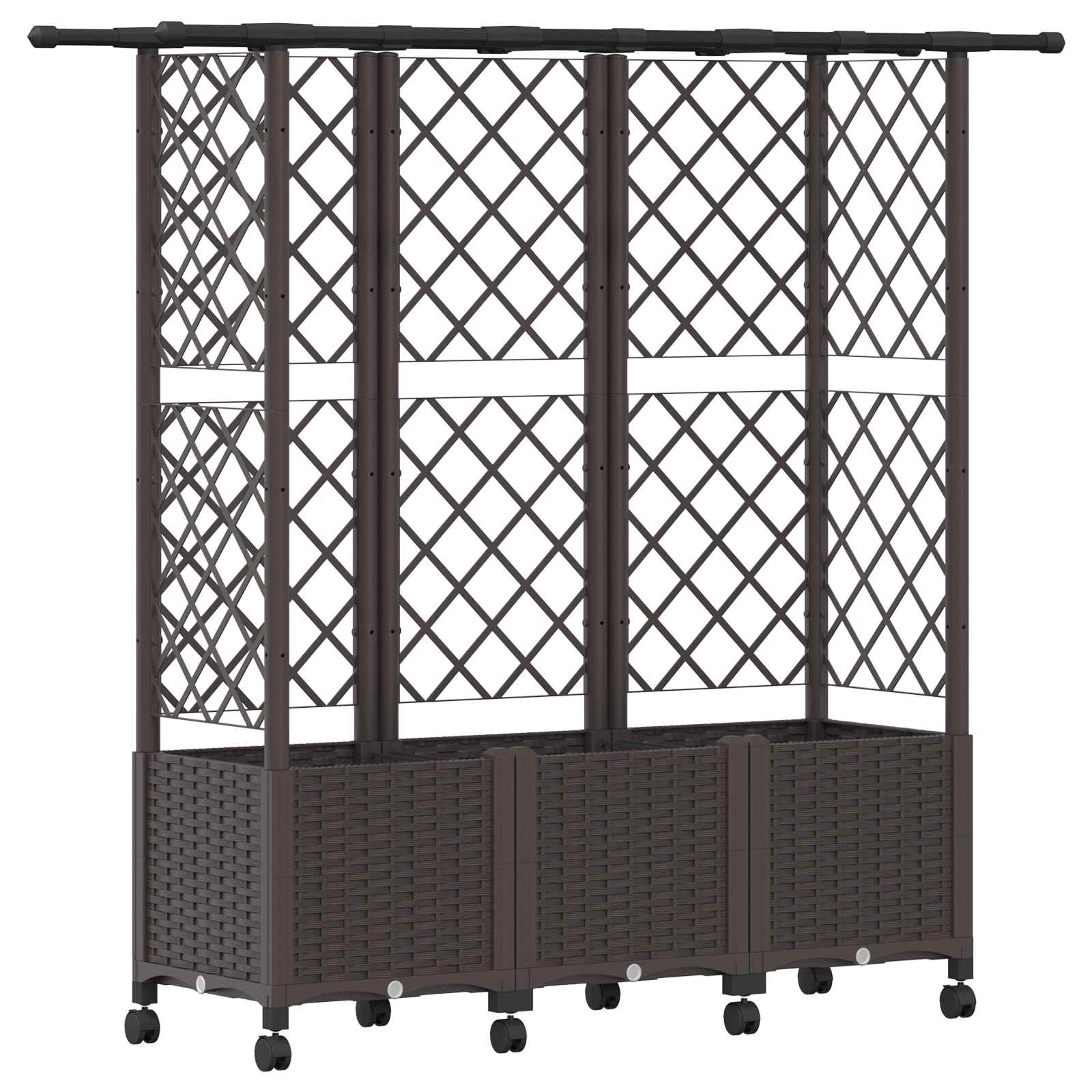 Pakeltas lovas su trelėmis ir stogu Ruda 163,5 x 40 x 142 cm PP Pakeltas lovas su trelėmis ir stogu Ruda 163,5 x 40 x 142 cm PP - Image 3