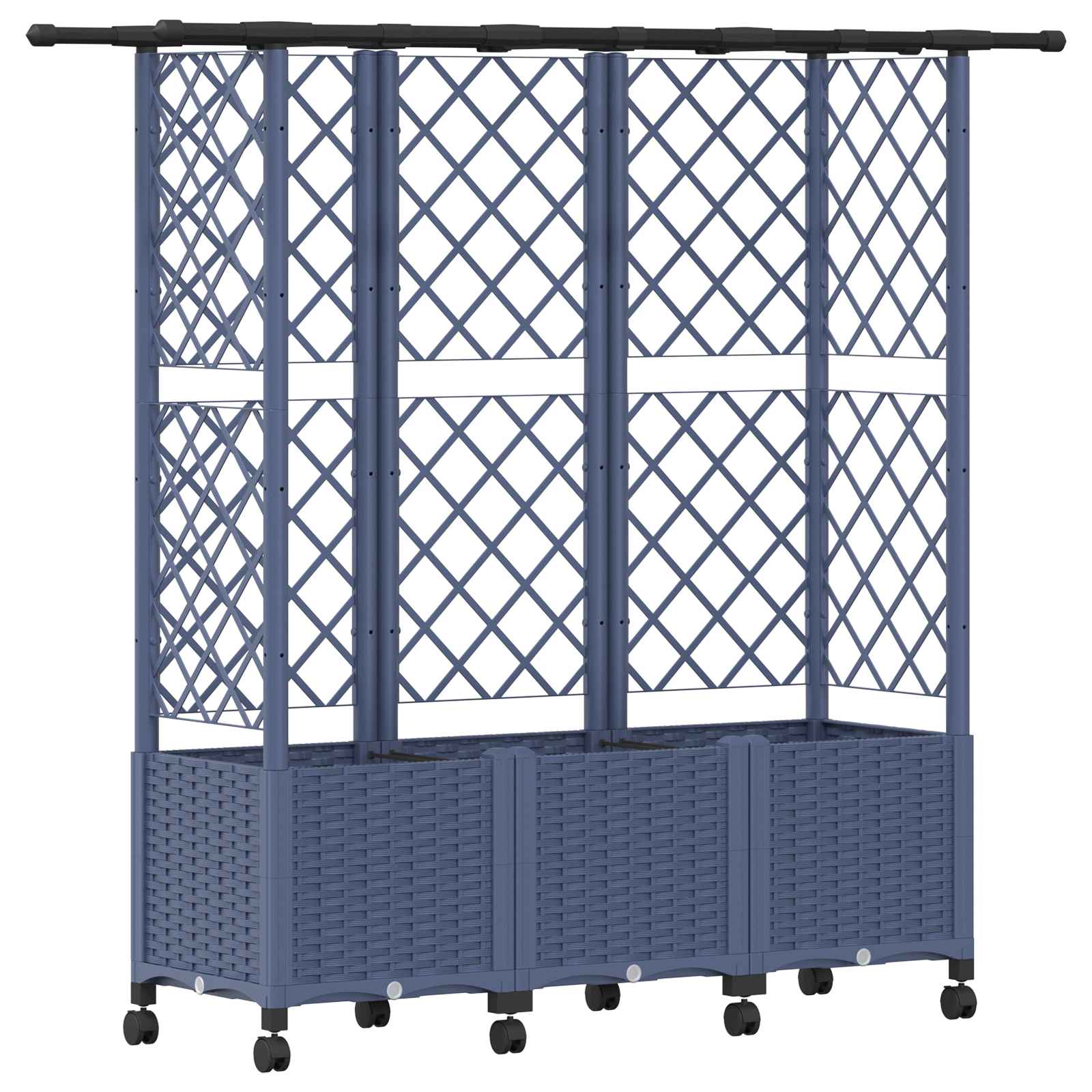 Pakeltas lovas su trelėmis ir stogu Pilka 163,5 x 40 x 142 cm Pakeltas lovas su trelėmis ir stogu Pilka 163,5 x 40 x 142 cm - Image 3