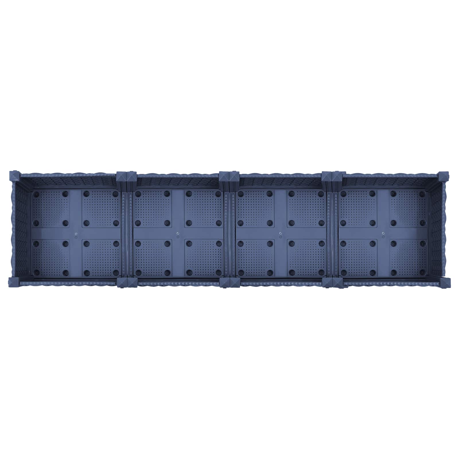 Sodo puodynė su ratukais Mėlyna Pilka 160 x 40 x 33 cm PP Sodo puodynė su ratukais Mėlyna Pilka 160 x 40 x 33 cm PP - Image 6