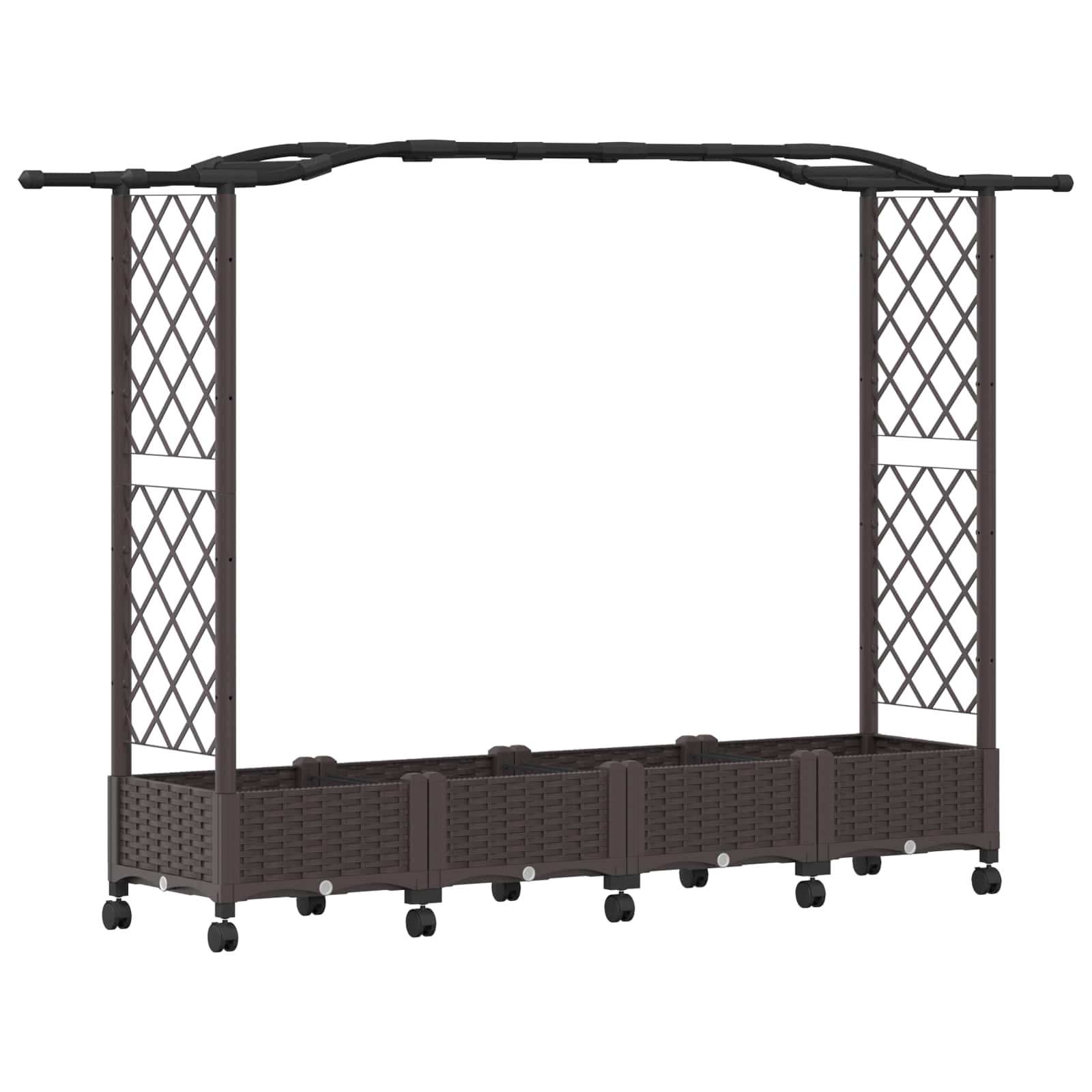 Pakeltas lovas su trelėmis ir stogu Ruda 207 x 40 x 129 cm PP Pakeltas lovas su trelėmis ir stogu Ruda 207 x 40 x 129 cm PP - Image 3