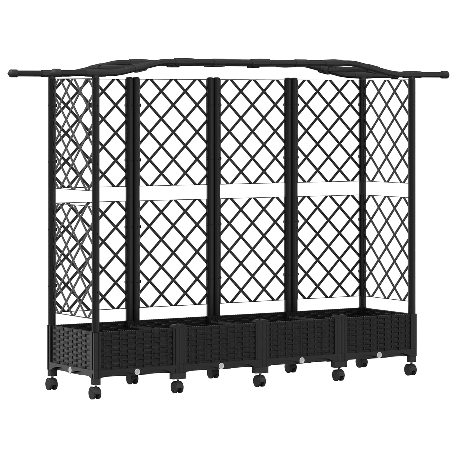 Pakeltas lovas su trelėmis ir stogu Juoda 203,5 x 40 x 129 cm Pakeltas lovas su trelėmis ir stogu Juoda 203,5 x 40 x 129 cm - Image 3