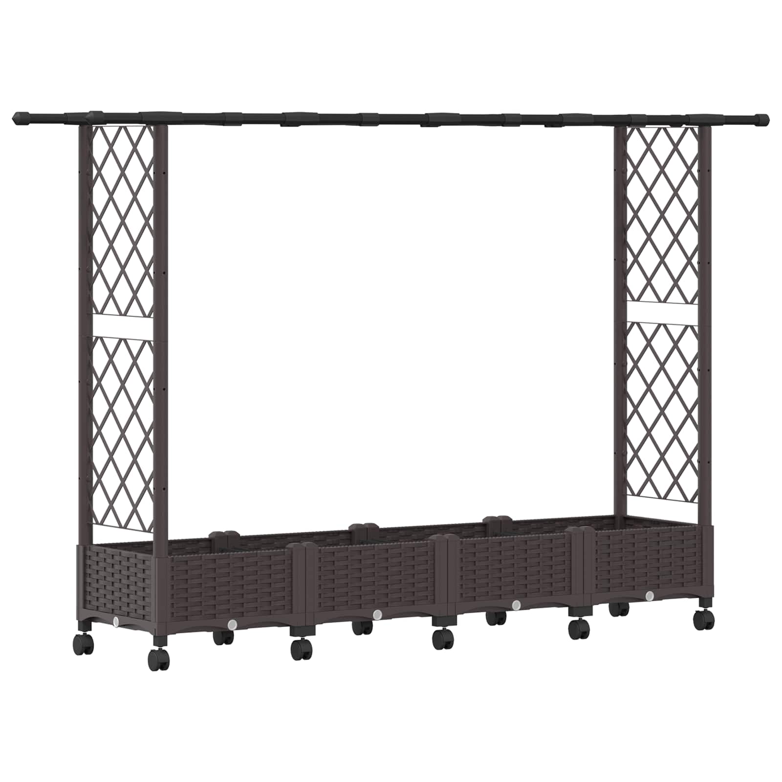 Pakeltas lovas su trelėmis ir stogu Ruda 203 x 40 x 127 cm PP Pakeltas lovas su trelėmis ir stogu Ruda 203 x 40 x 127 cm PP - Image 3