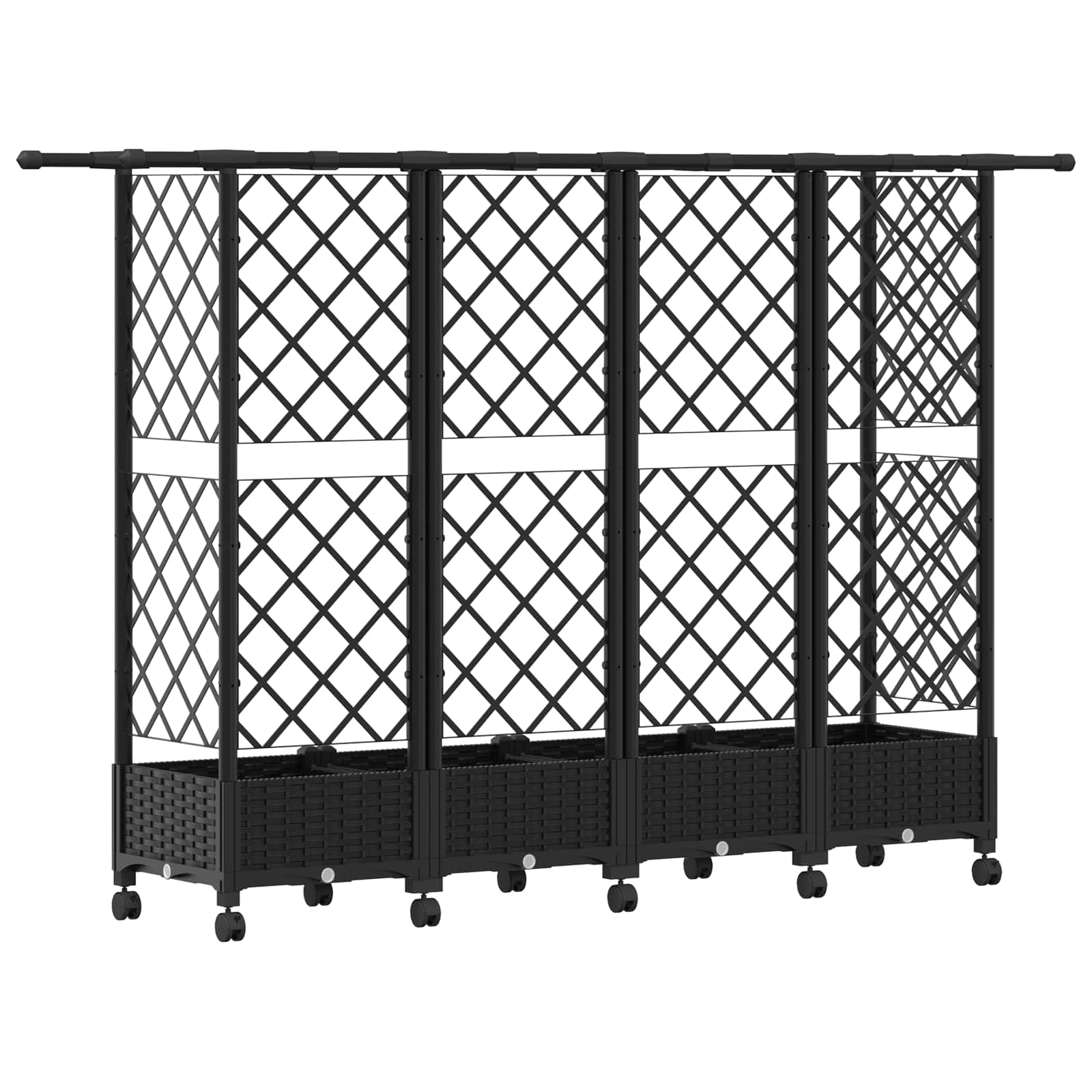 Pakeltas lovas su trelėmis ir stogu Juoda 202,5 x 40 x 127 cm Pakeltas lovas su trelėmis ir stogu Juoda 202,5 x 40 x 127 cm - Image 6