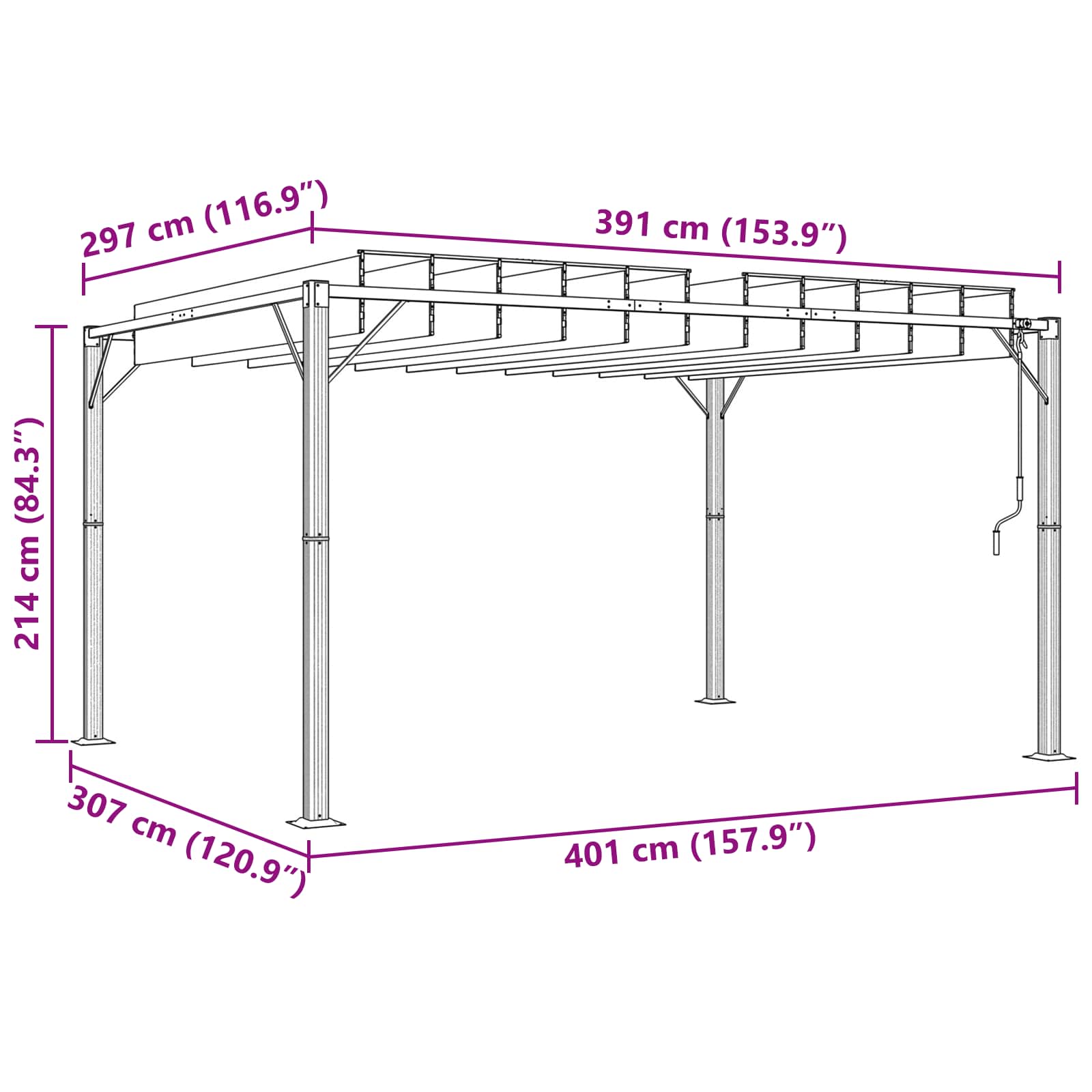 Palapinė su lygiais stogu 3 x 4 x 2,14 m Žalia Palapinė su lygiais stogu 3 x 4 x 2,14 m Žalia