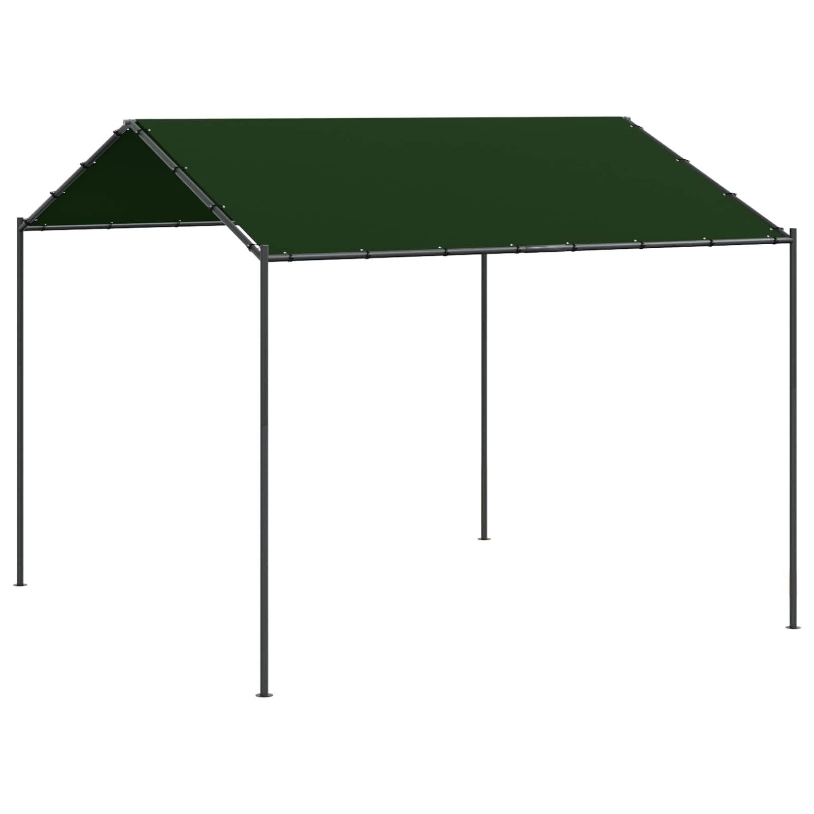 Pavėsinė 4 x 4 x 2,6 m Taupe Poliesteris ir plienas Pavėsinė 4 x 4 x 2,6 m Taupe Poliesteris ir plienas - Image 3