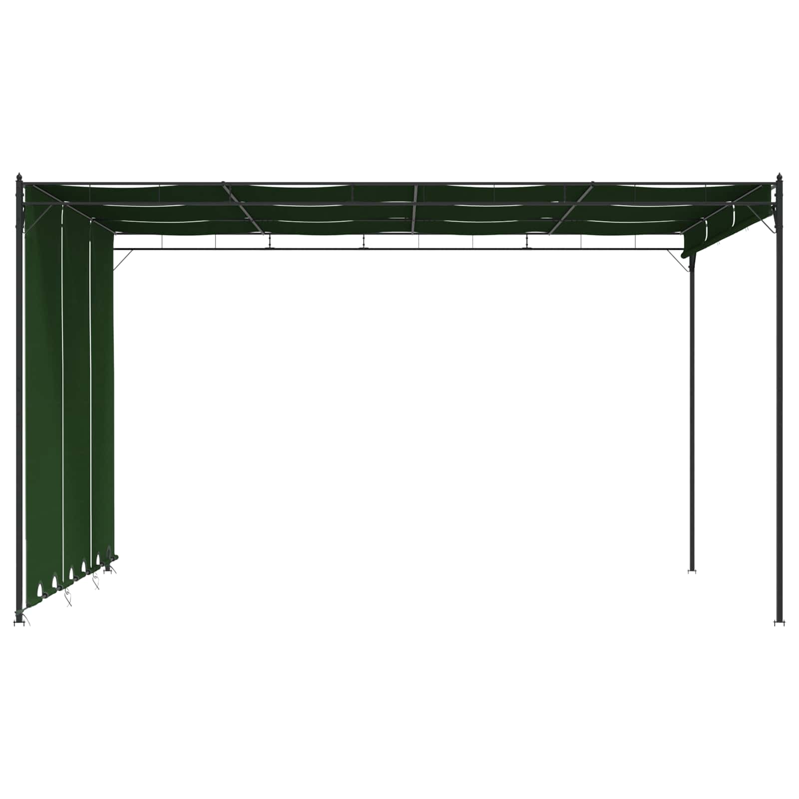 Pavėsinė 4 x 3 x 2,3 m Žalia Poliesteris ir plienas Pavėsinė 4 x 3 x 2,3 m Žalia Poliesteris ir plienas - Image 5