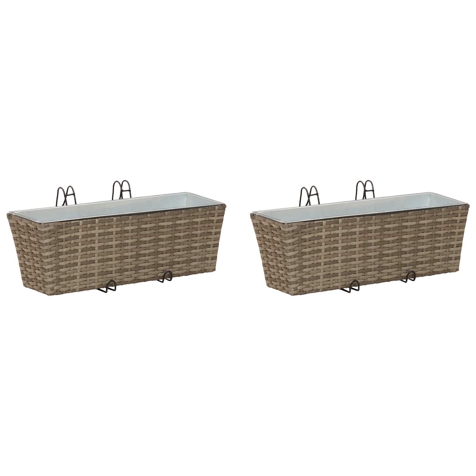 Turėklas 2 vnt. Pilka 50 x 17 x 17 cm Metalas Turėklas 2 vnt. Pilka 50 x 17 x 17 cm Metalas - Image 3