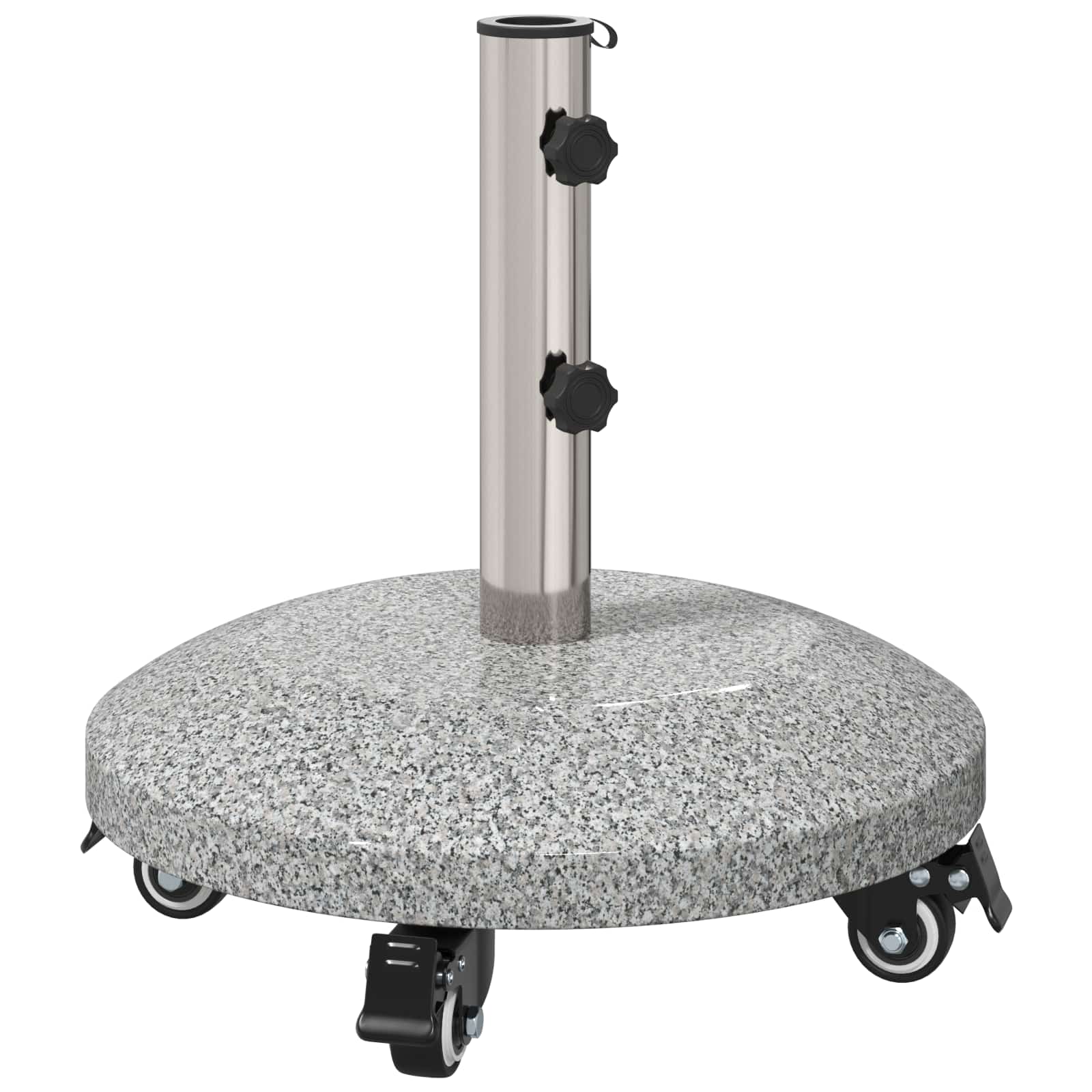 Granito skėčio stovas su ratais 4-5 cm stulpui 27.2 kg Pilka Granito skėčio stovas su ratais 4-5 cm stulpui 27.2 kg Pilka - Image 3