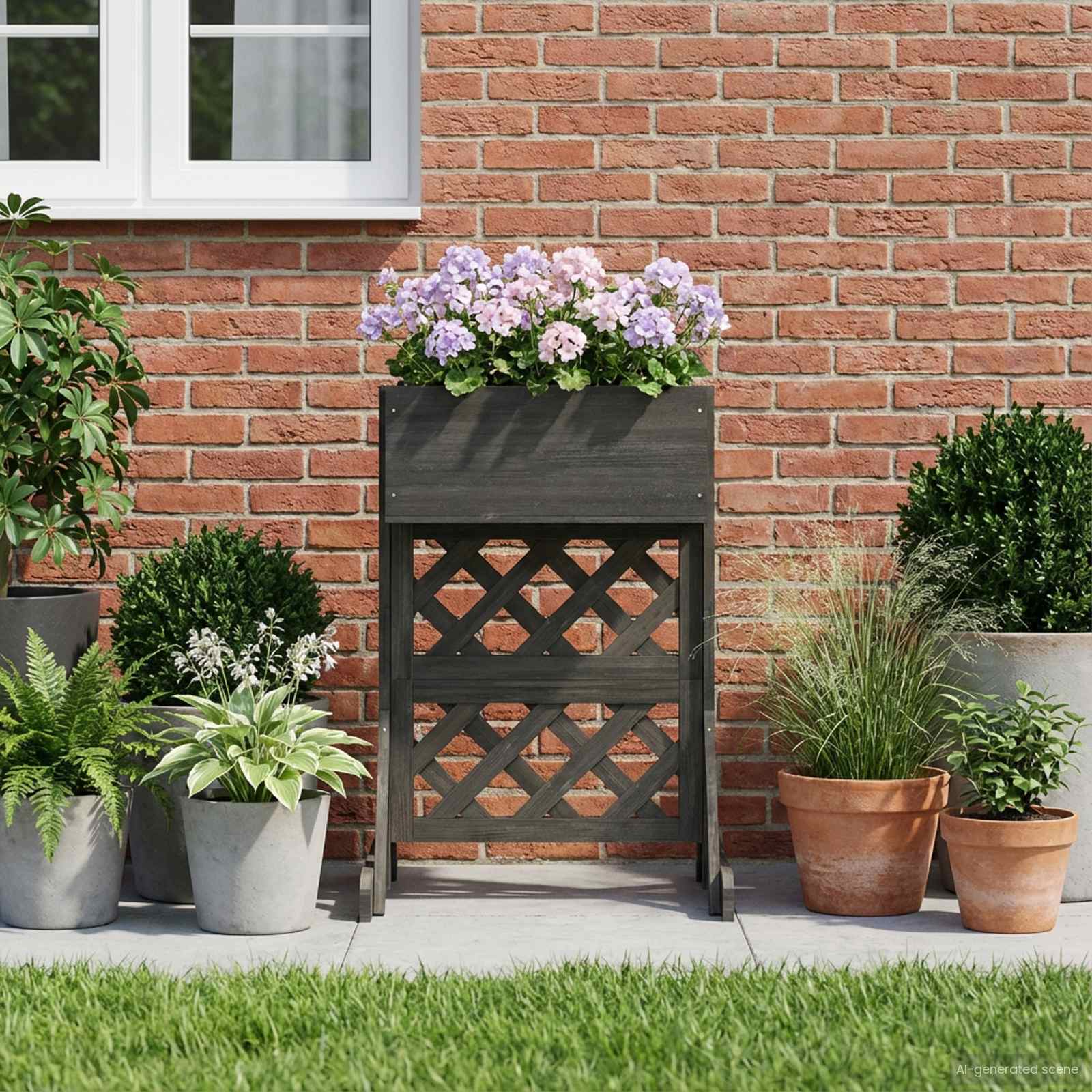 Vertikalus sodinimo trellis Pilka 48 x 30 x 70,5 cm Vertikalus sodinimo trellis Pilka 48 x 30 x 70,5 cm - Image 5
