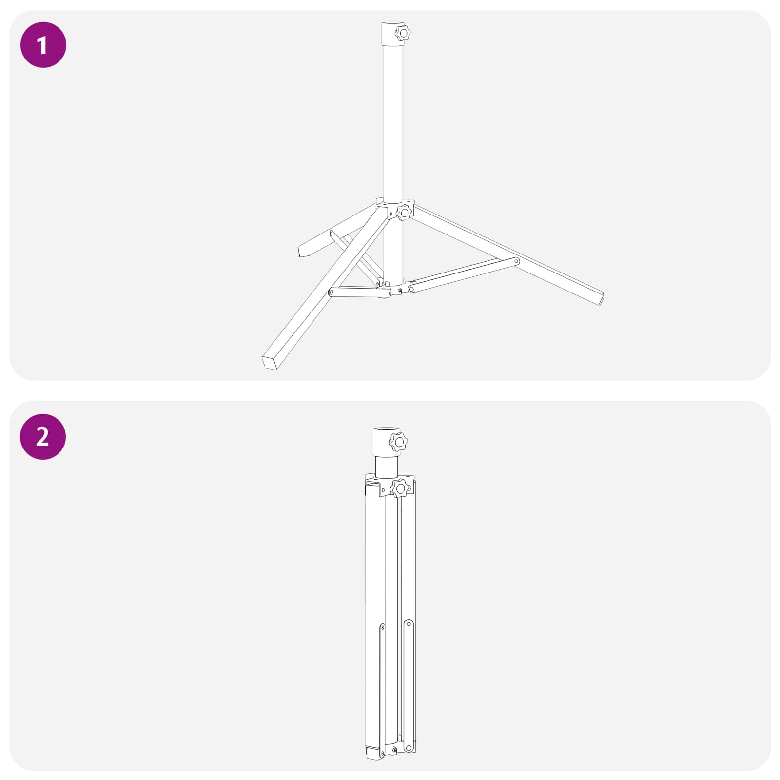 Skėtis stovai Balta Plienas for 25-32 mm Pole Skėtis stovai Balta Plienas for 25-32 mm Pole - Image 12