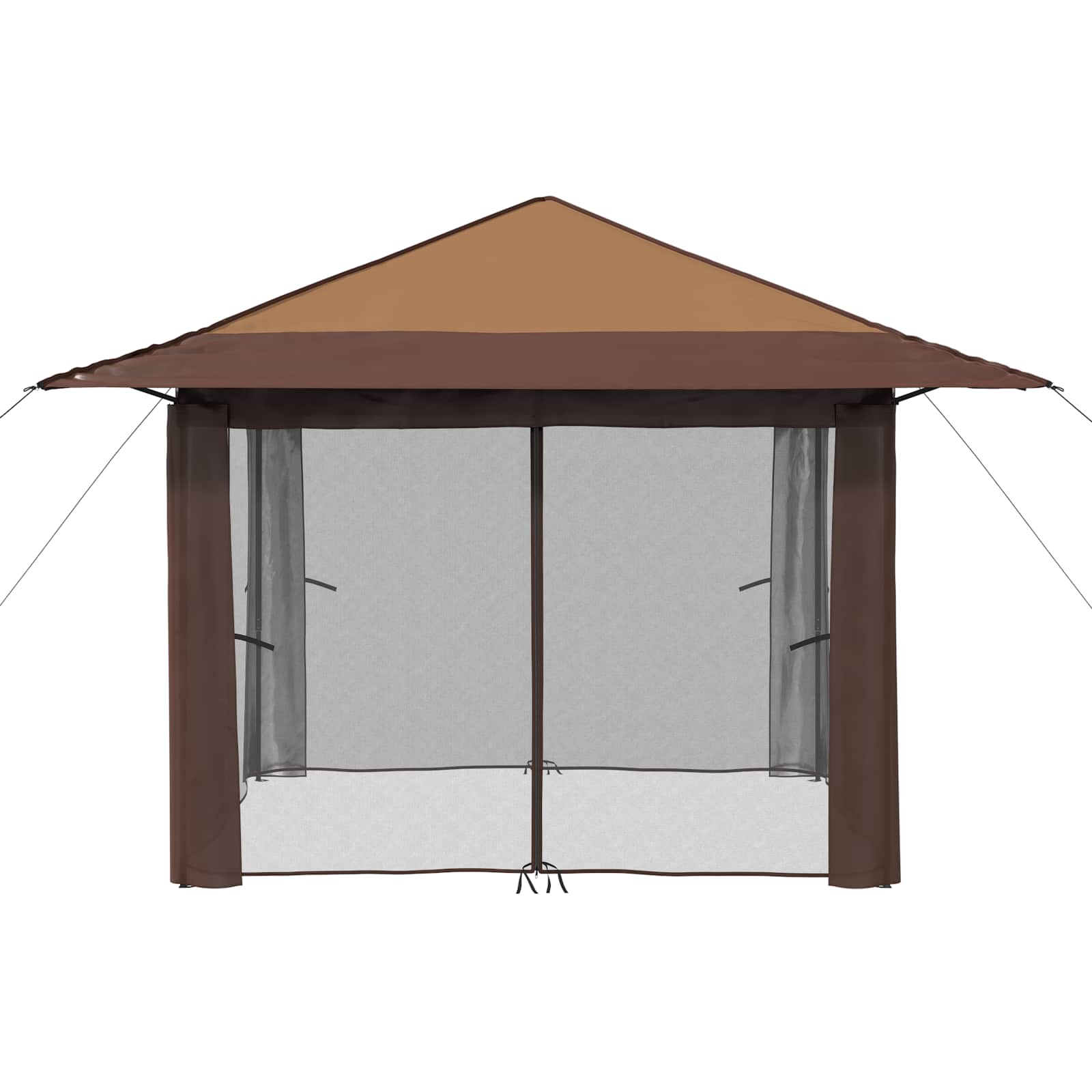 Paviljonas su 4 šoninėmis sienomis 3,3 x 3,3 m Bežinis ir Rudas Paviljonas su 4 šoninėmis sienomis 3,3 x 3,3 m Bežinis ir Rudas - Image 6