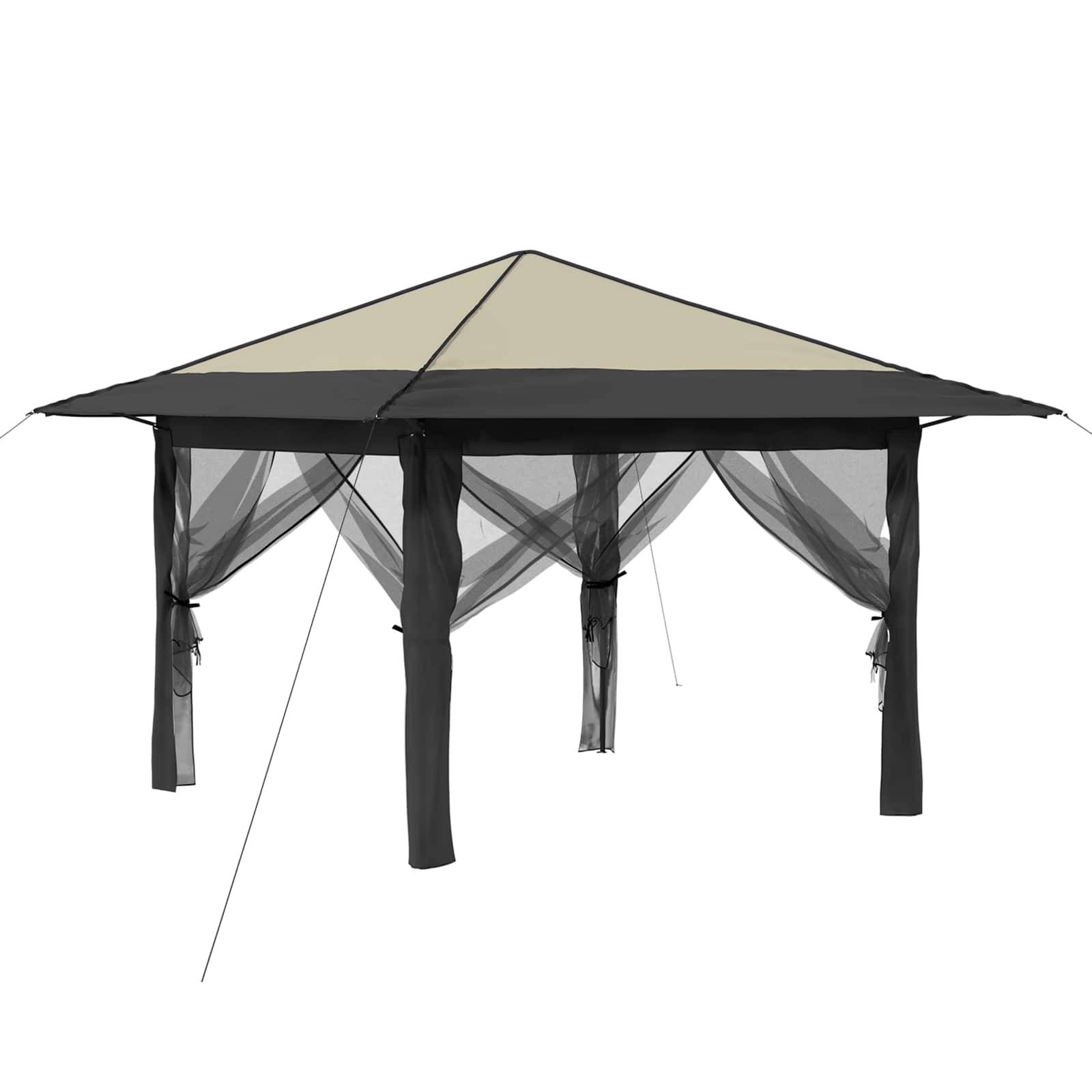 Paviljonas su 4 šoninėmis sienomis Kremo ir antracito Paviljonas su 4 šoninėmis sienomis Kremo ir antracito - Image 3